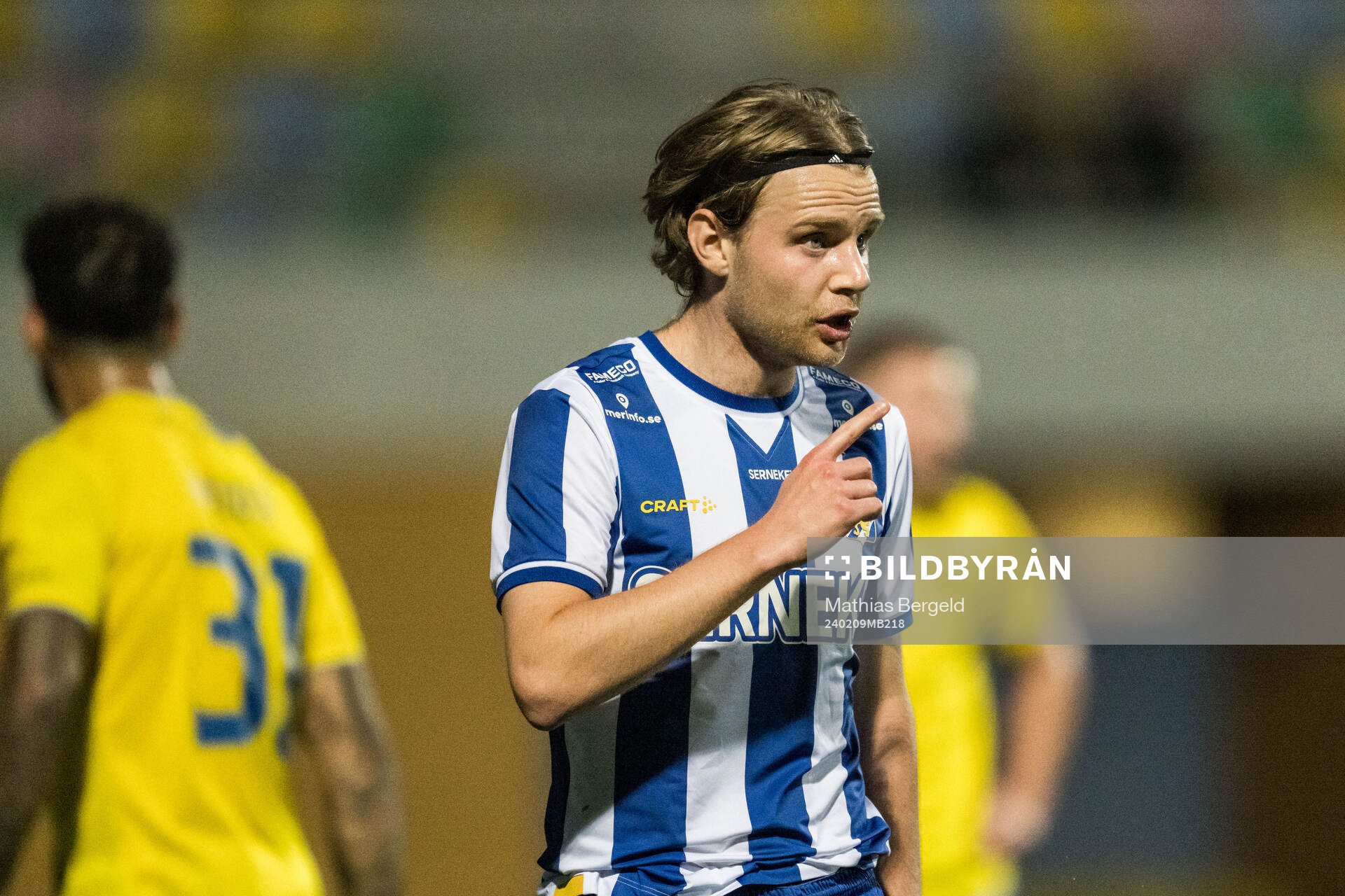 Oscar Pettersson of IFK Göteborg during the Atlantic Cup football match between Brøndby and IFK Göteborg on February 9, 2024 in Portimao.