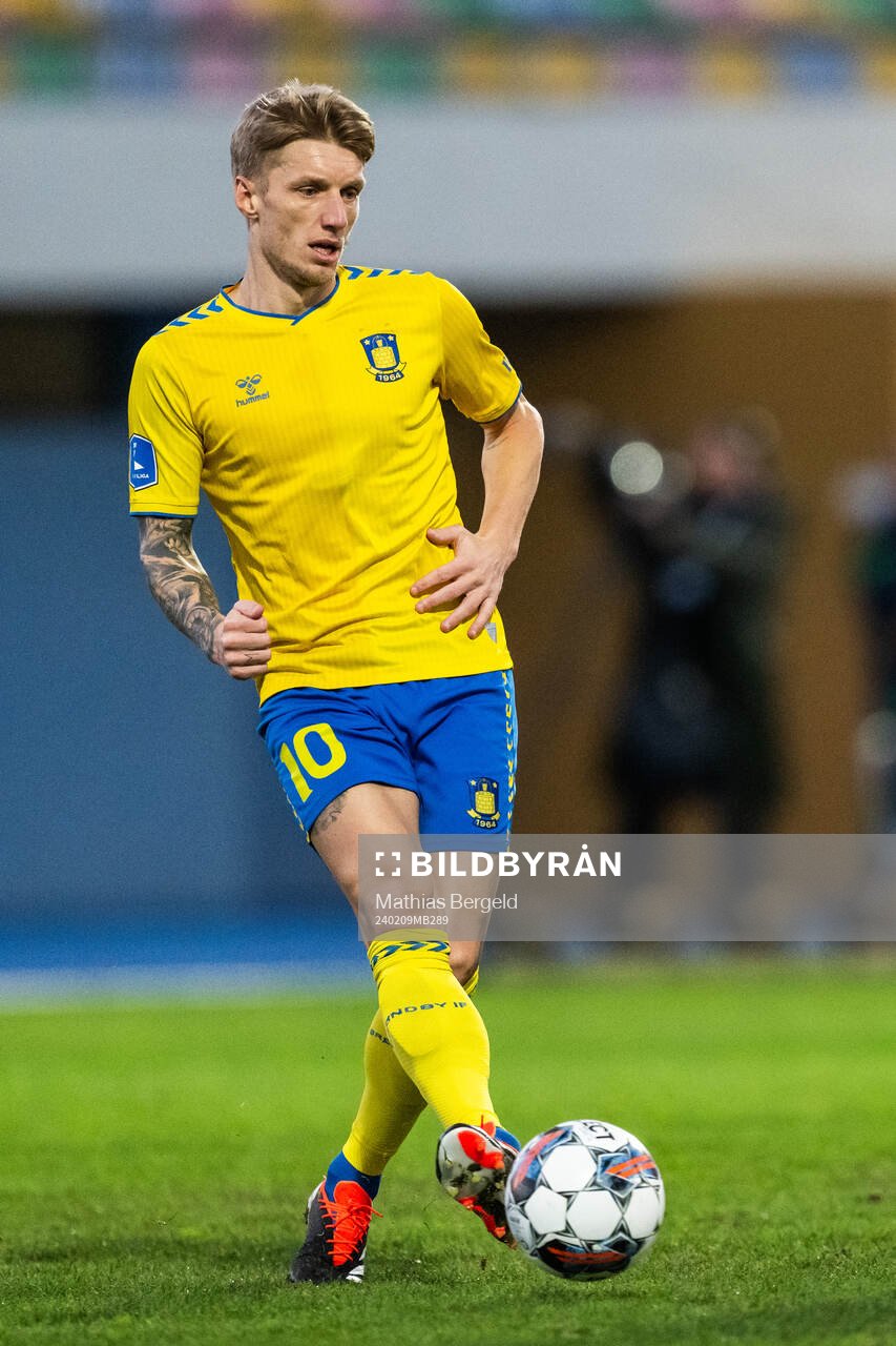 Daniel Wass of Brøndby during the Atlantic Cup football match between Brøndby and IFK Göteborg on February 9, 2024 in Portimao.