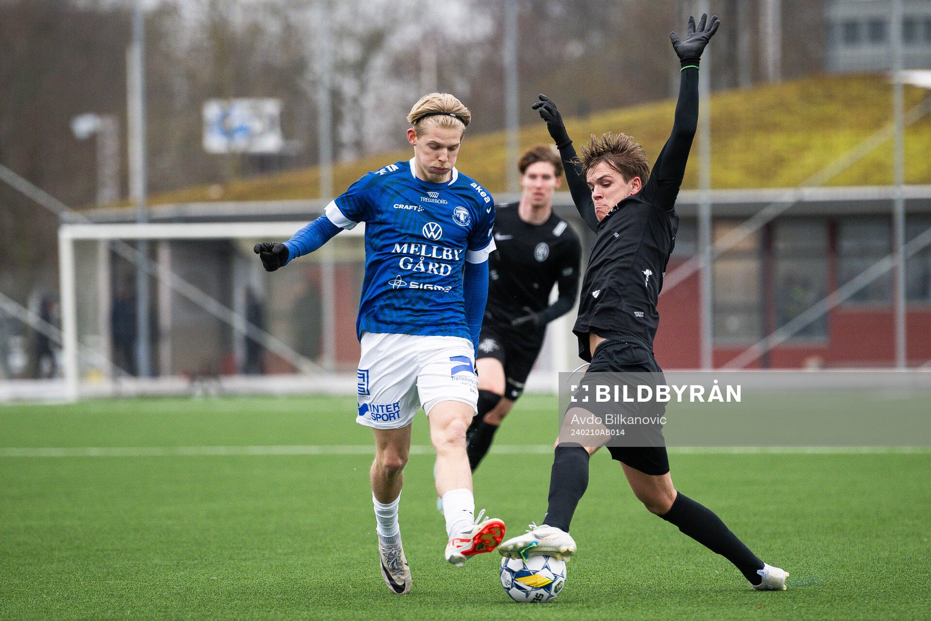 Landskronas Victor Karlsson och Trelleborgs Loke Mattsson