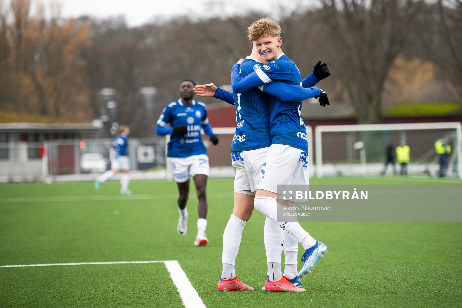 Trelleborgs Kalle Wendt och Filip Bohman jublar
