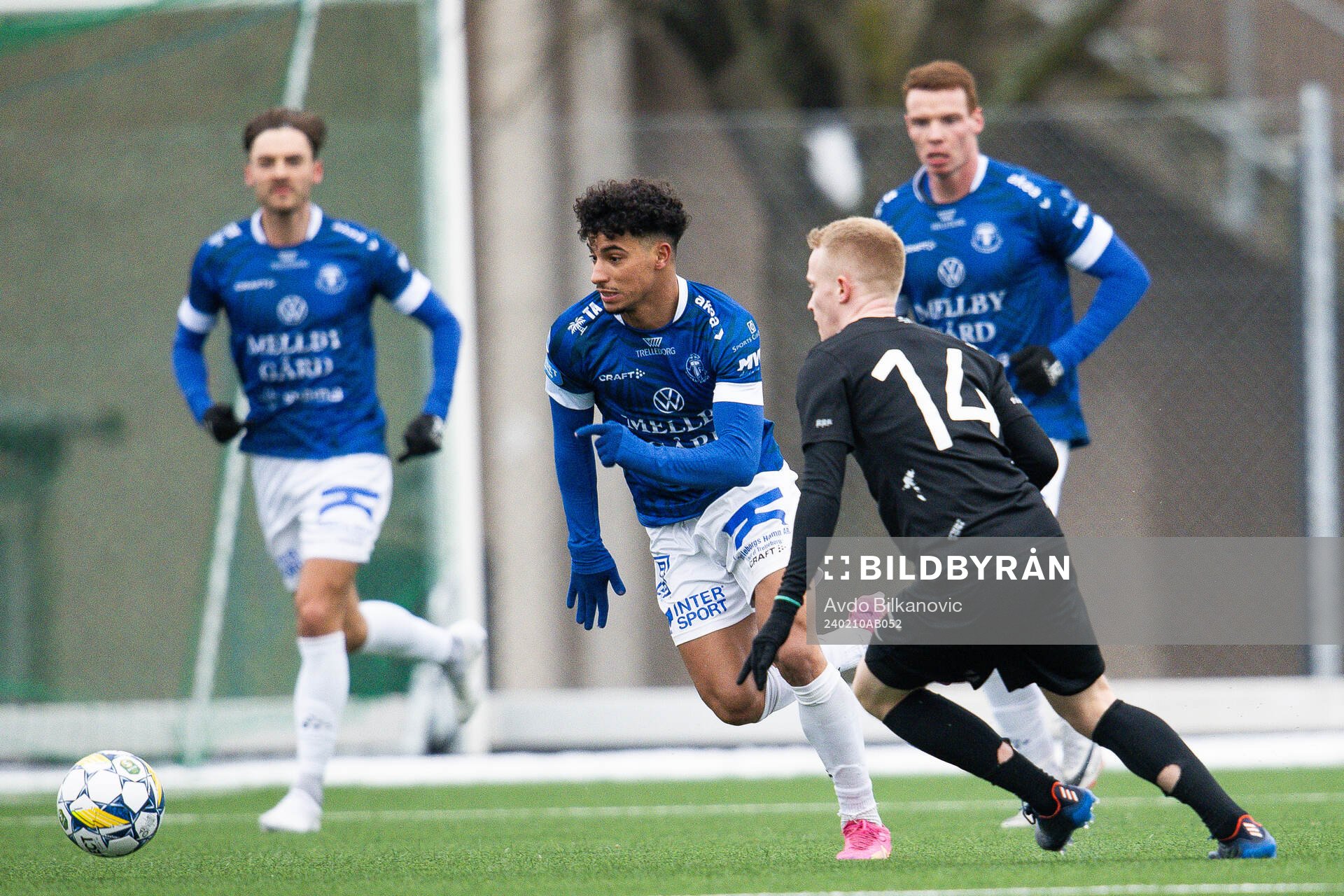 Trelleborgs Othmane Salama och Landskronas David Edvardsson
