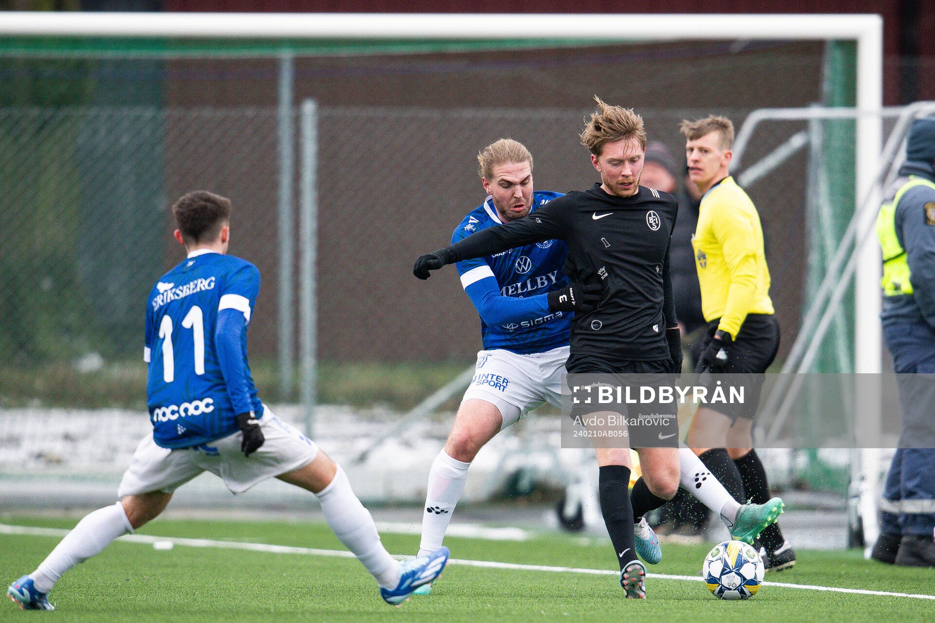 Landskronas Adam Egnell och Trelleborgs Charlie Weberg