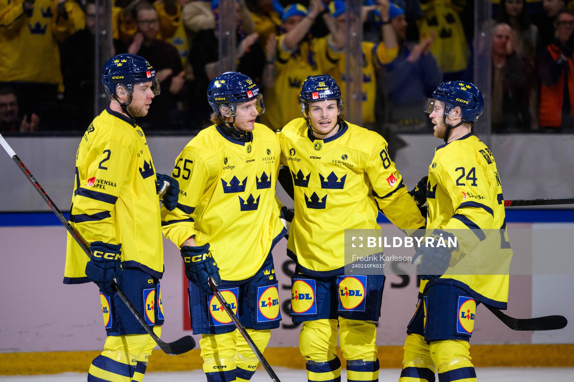 Christian Folin, Marcus Hardegård, Malte Strömwall and