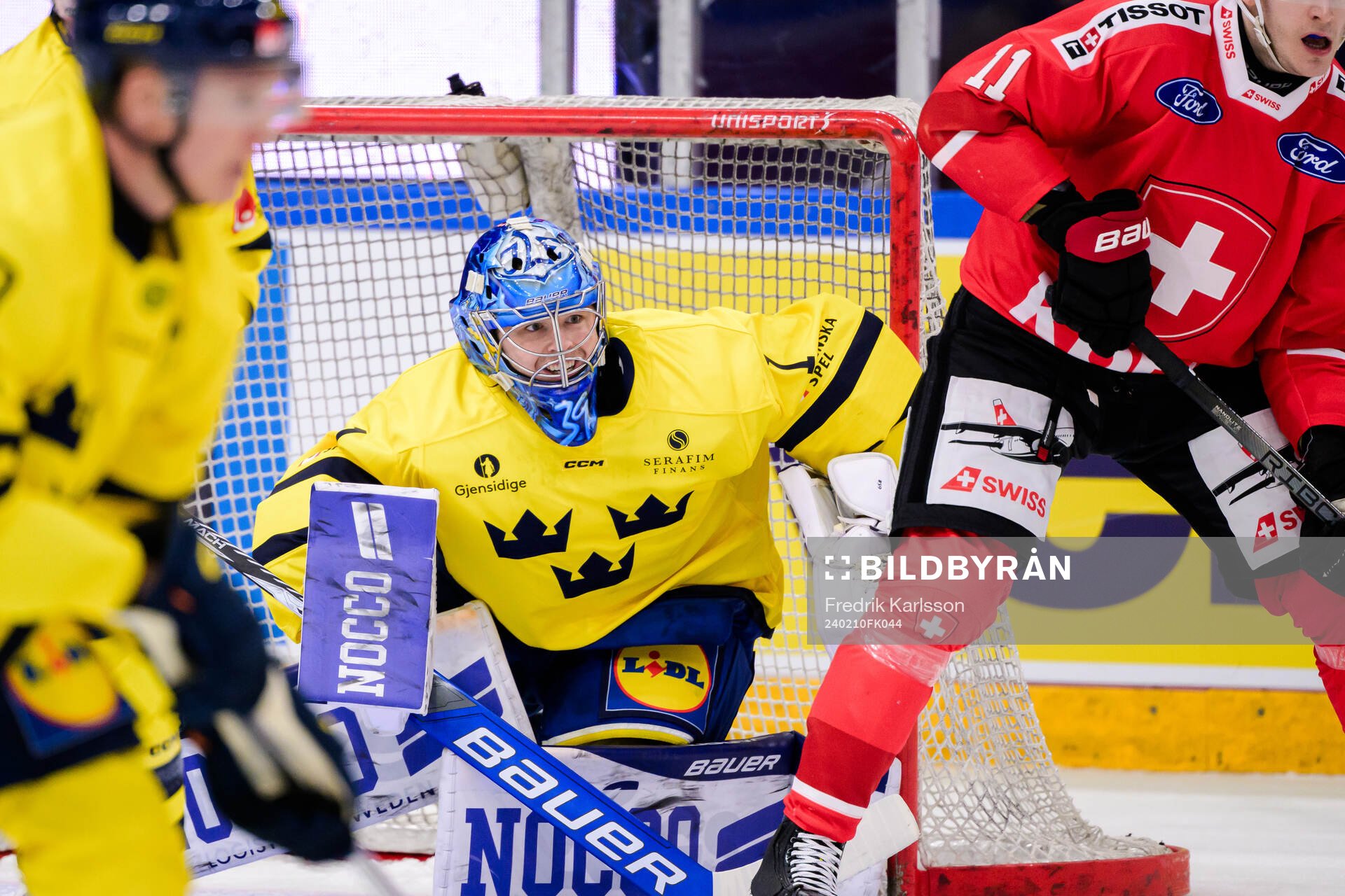 goalkeeper Filip Larsson of Sweden