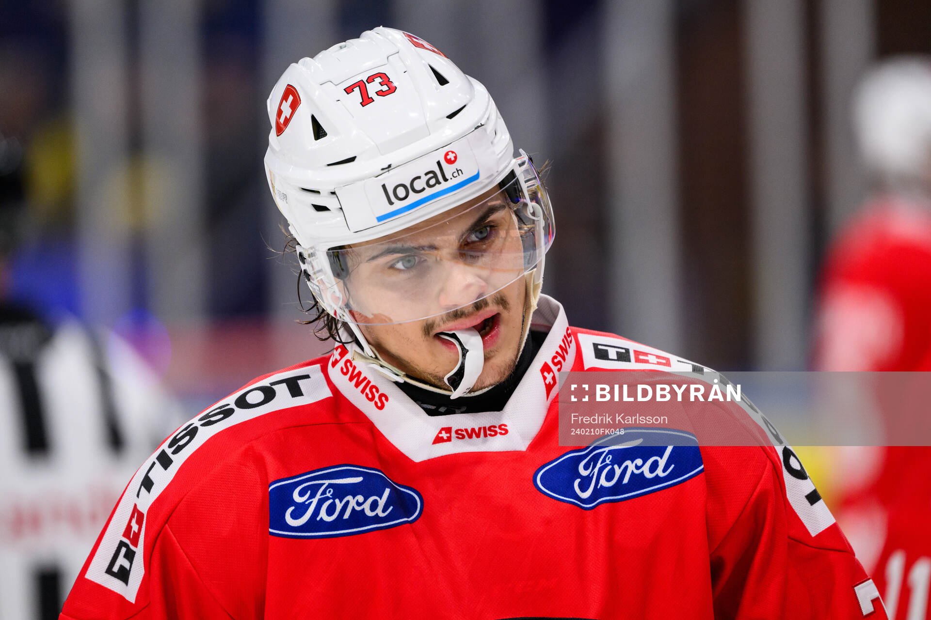 Sandro Schmid of Switzerland looks dejected