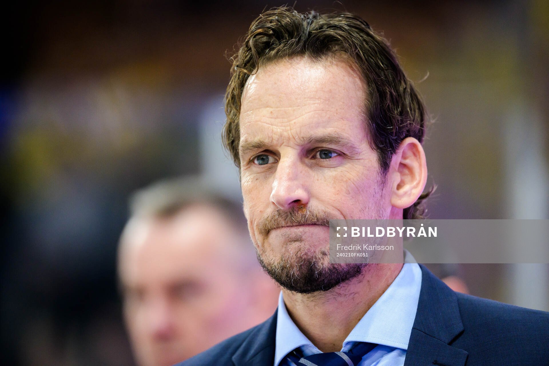 Head coach Patrick Fischer of Switzerland looks dejected