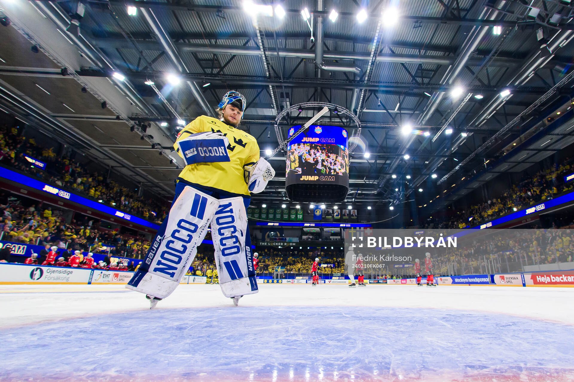 goalkeeper Filip Larsson of Sweden