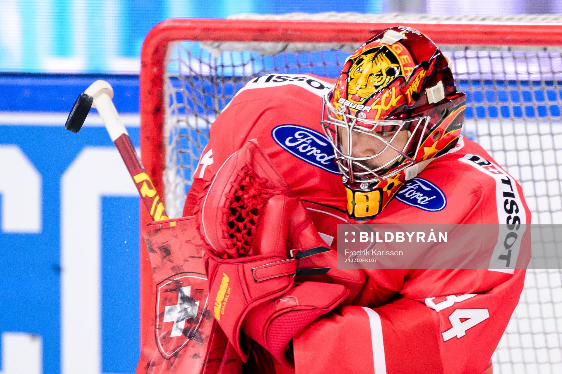 goaltender Stéphane Charlin of Switzerland