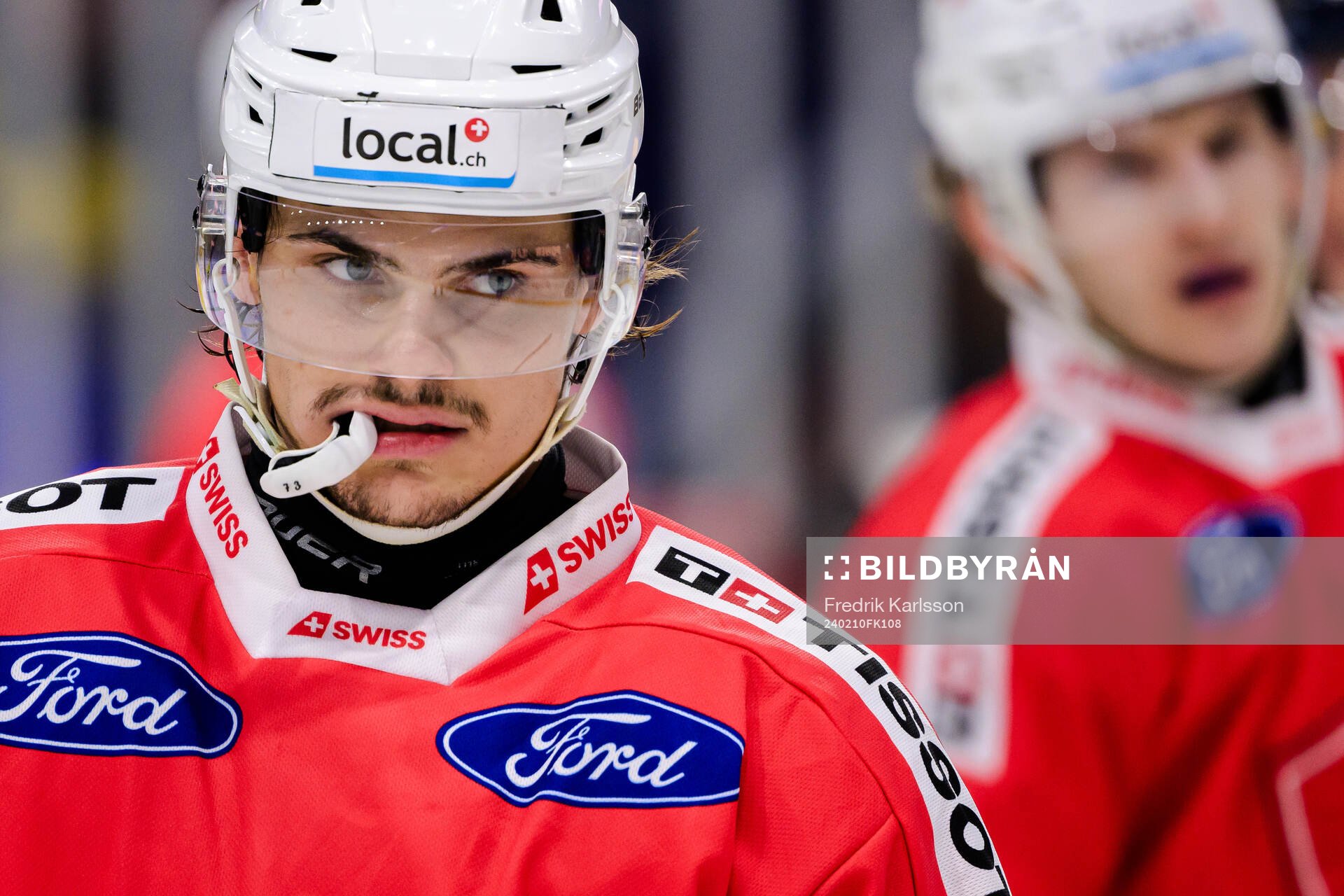 Sandro Schmid of Switzerland looks dejected