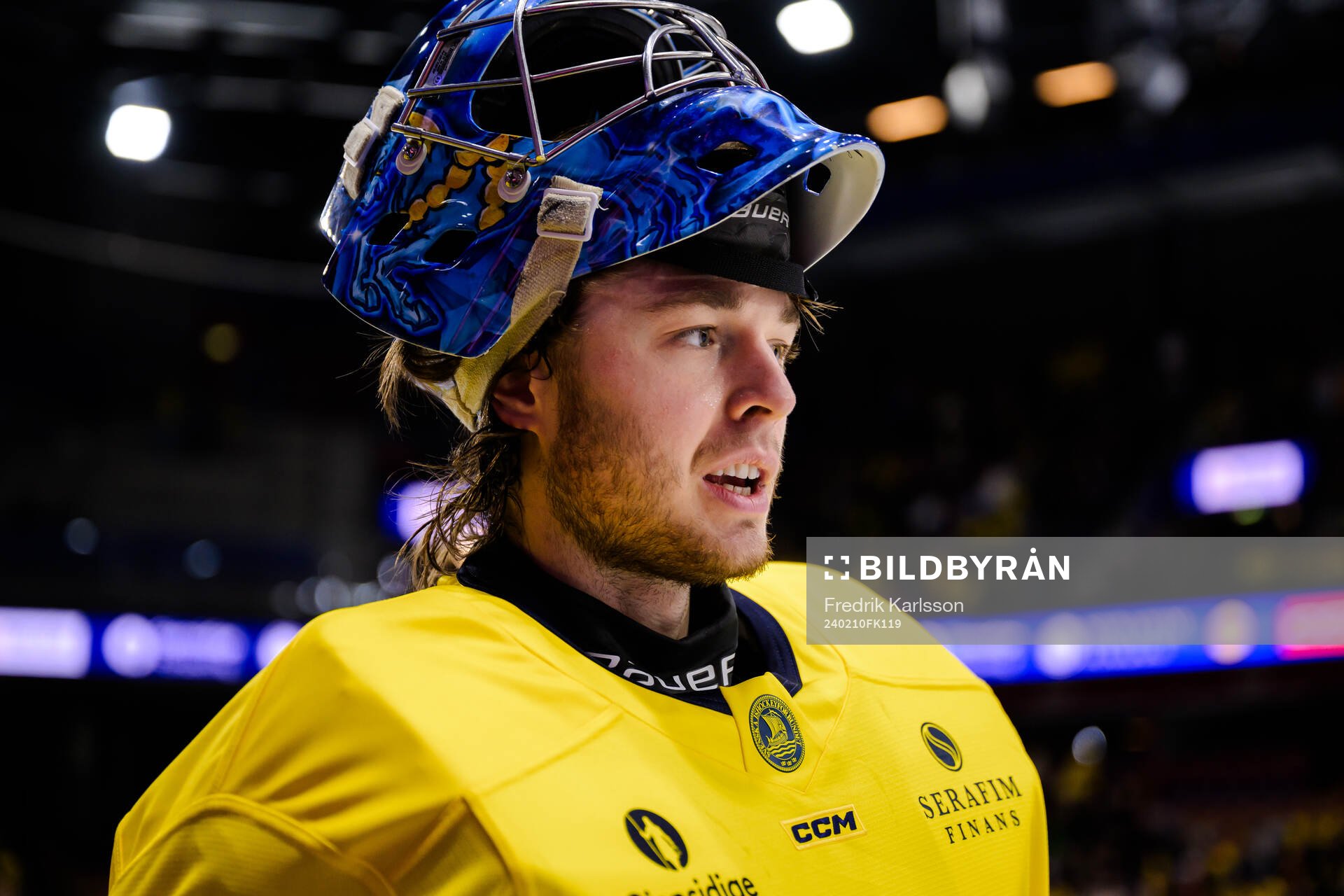 goalkeeper Filip Larsson of Sweden
