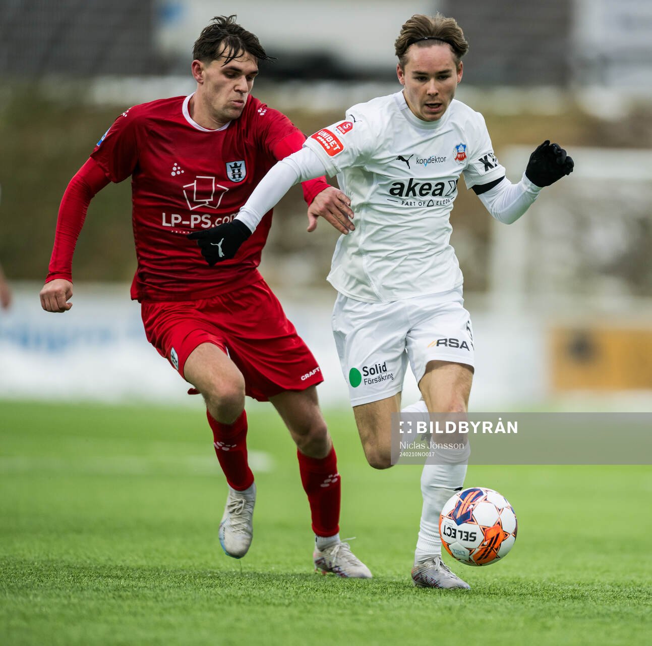 FC Helsingörs Tobias Elmelund och Helsingborgs Simon