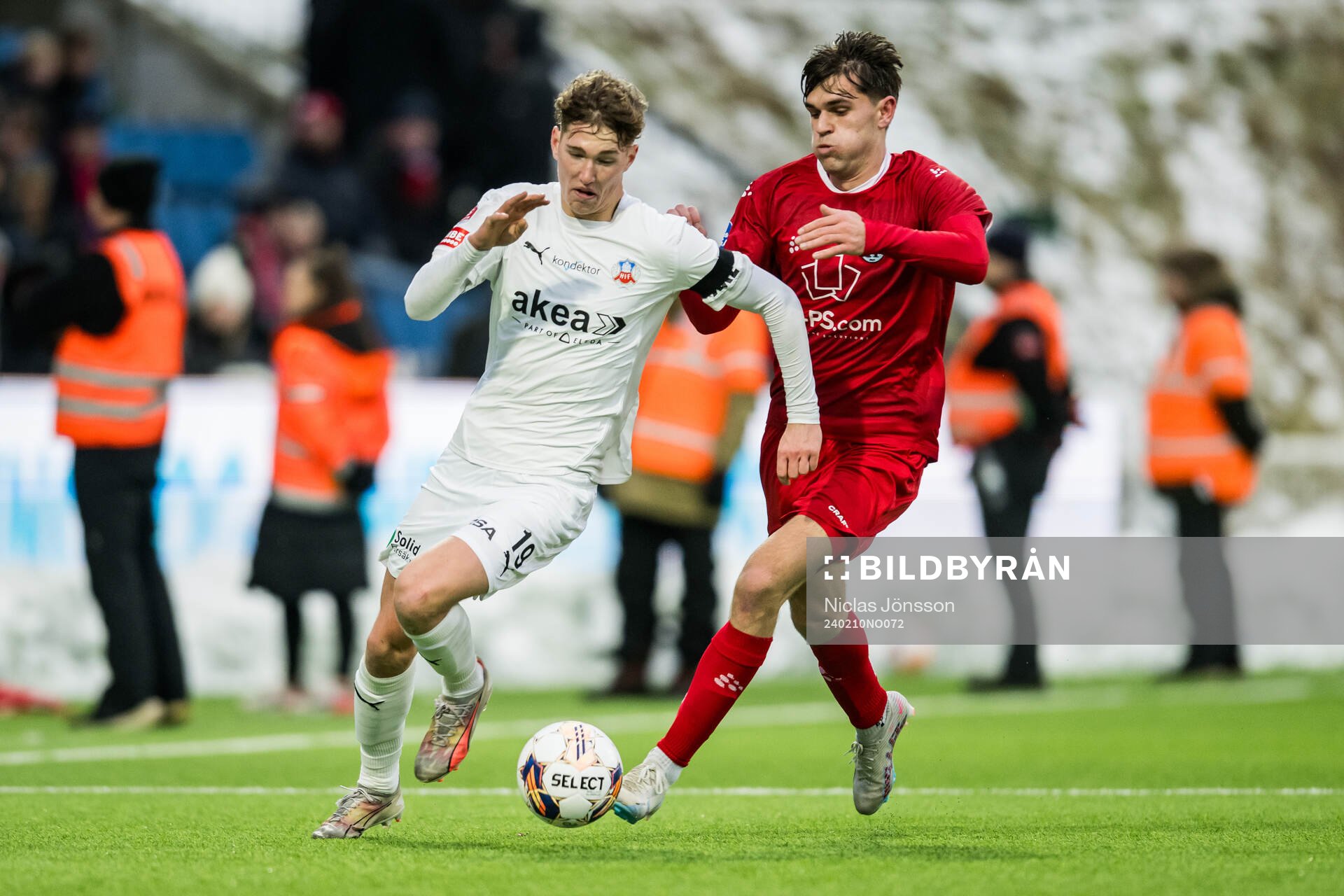Helsingborgs Benjamin Örn och FC Helsingörs Mathias