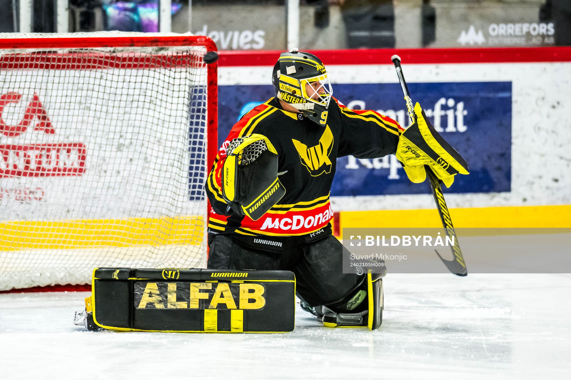 Västerås målvakt Ian Blomquist