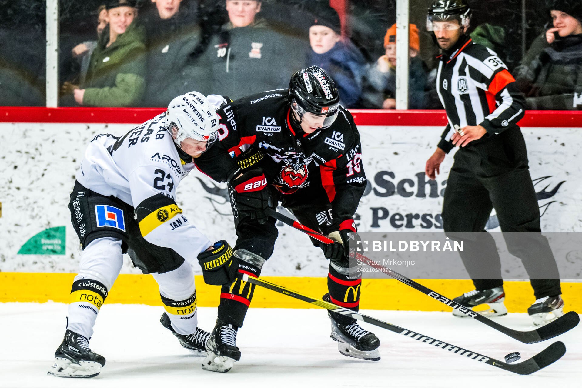 Västerås Adam Hofbauer och Nybros Daniel Ljungman