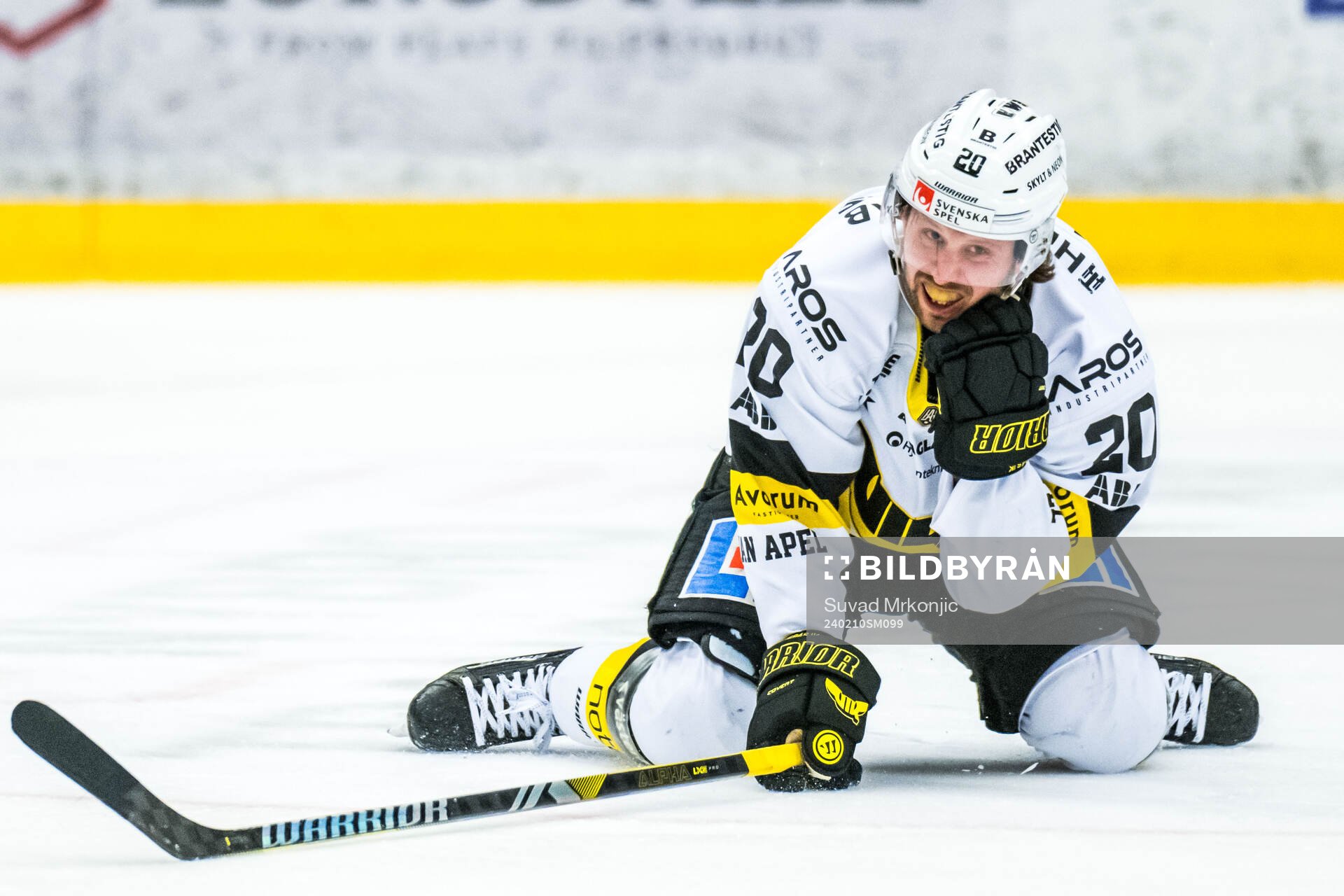 Västerås Erik Flood har ont