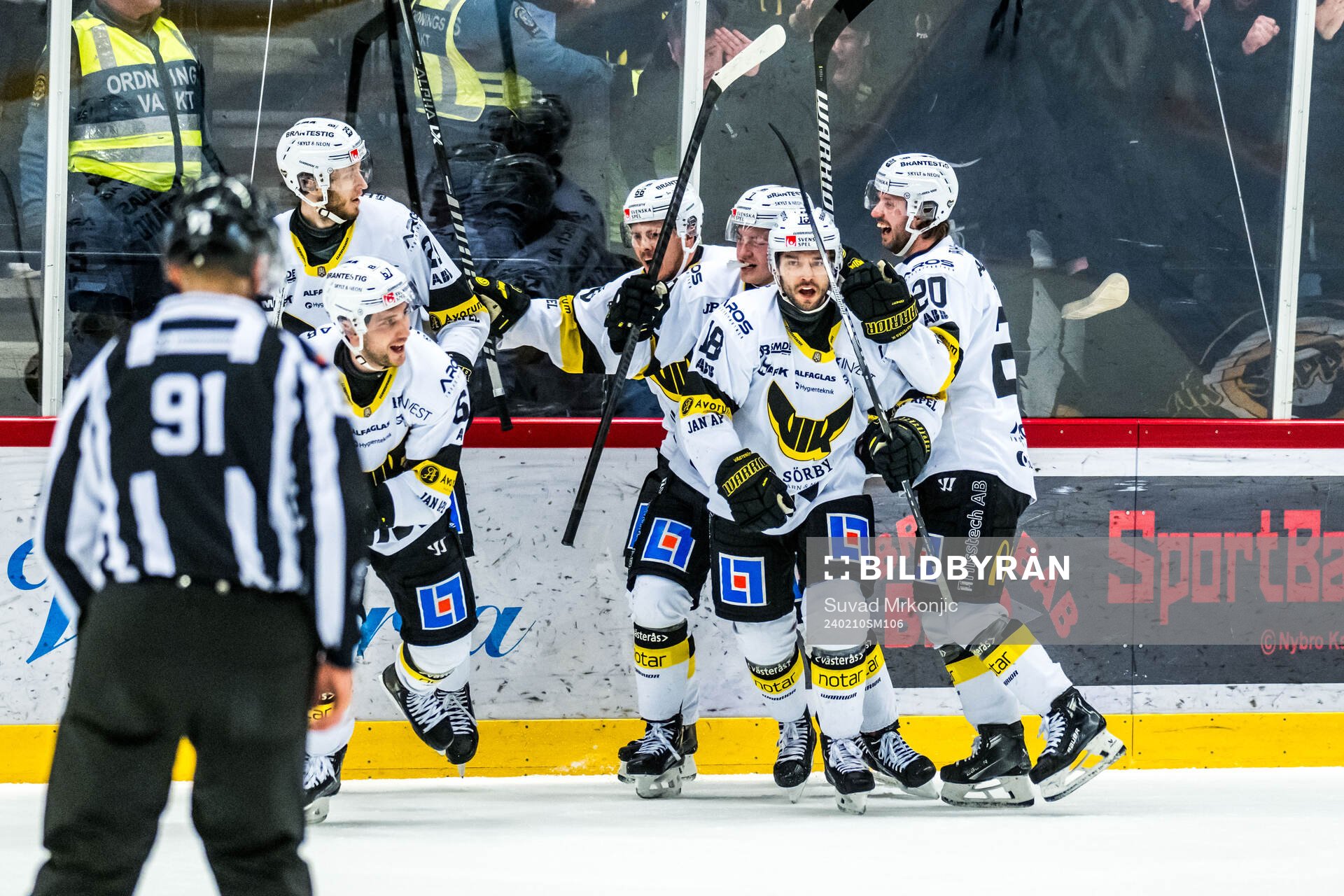 Västerås Shane Gersich jublar