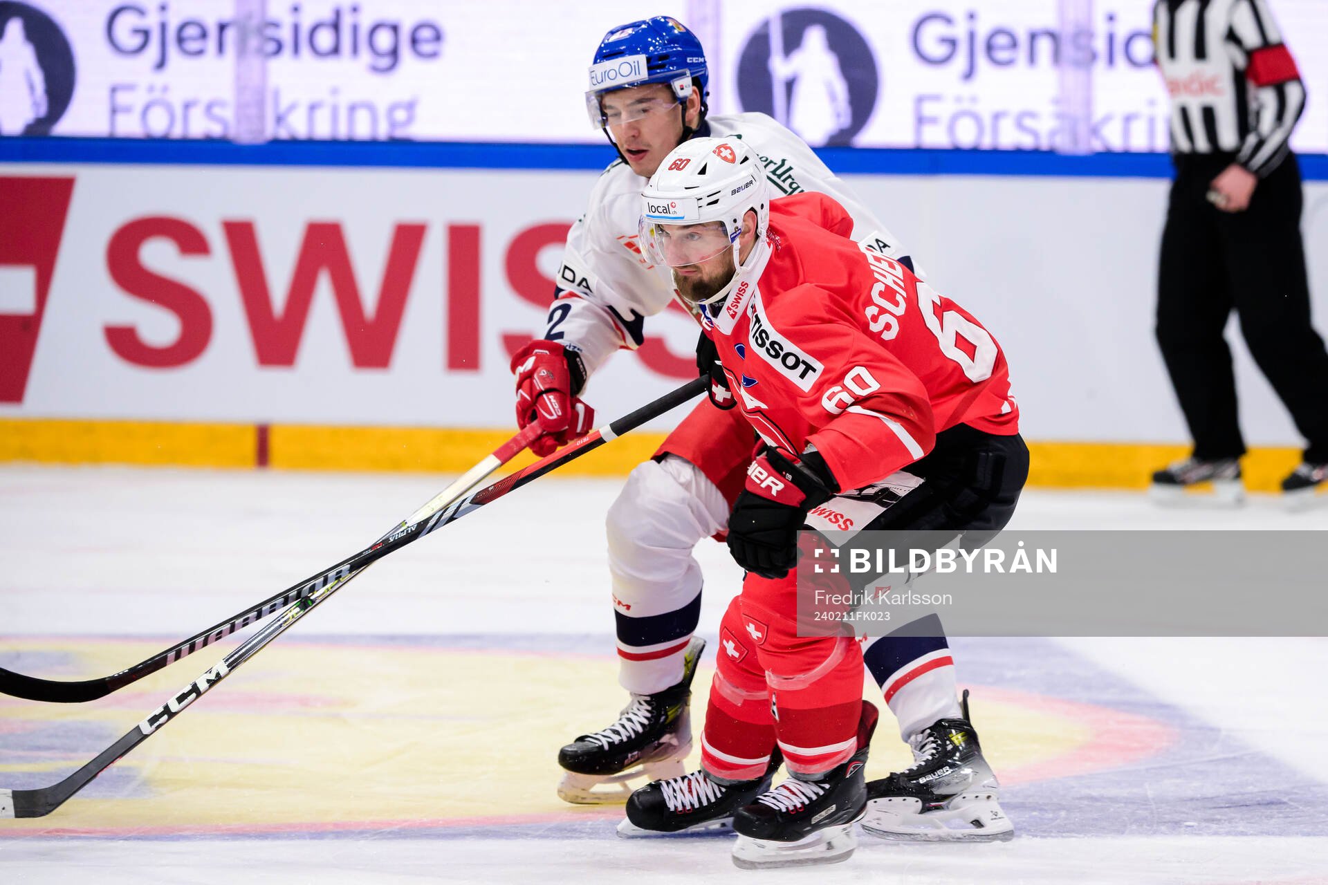 Libor Hájek of Czech Republic and Tristan Scherwey of