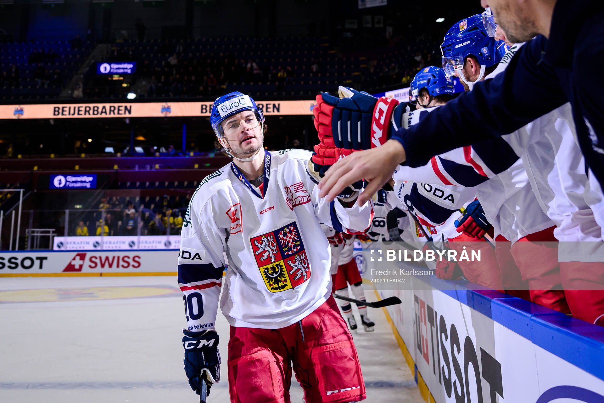 Petr Zamorsky of Czech Republic celebrates