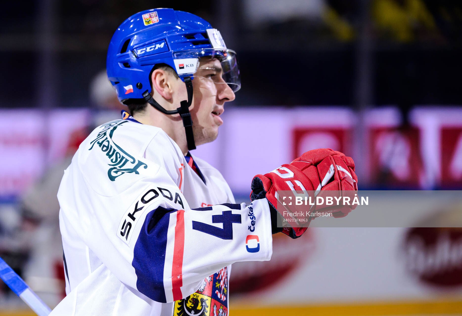 Libor Hájek of Czech Republic celebrates
