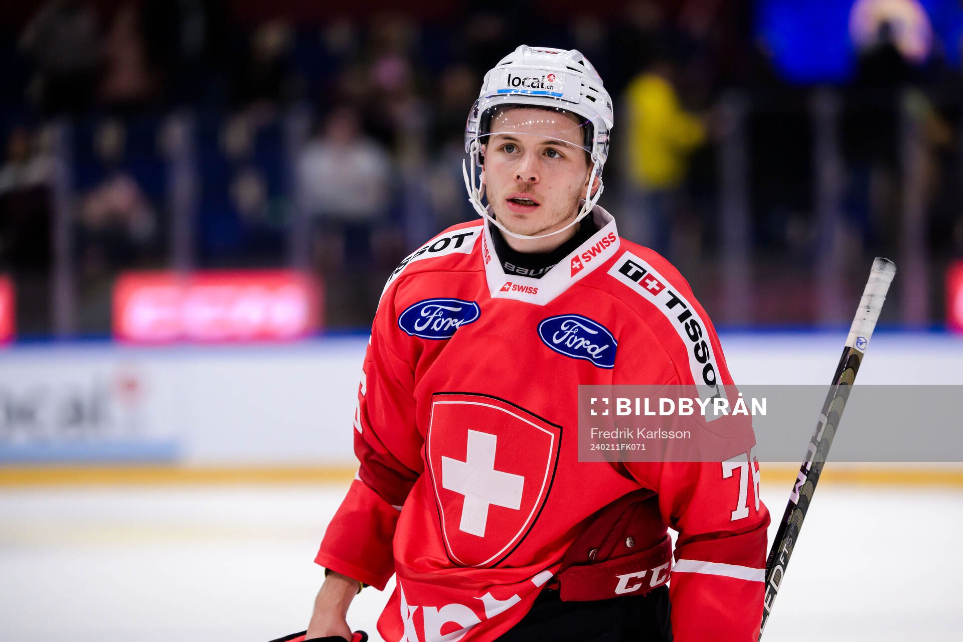 Tino Kessler of Switzerland looks dejected