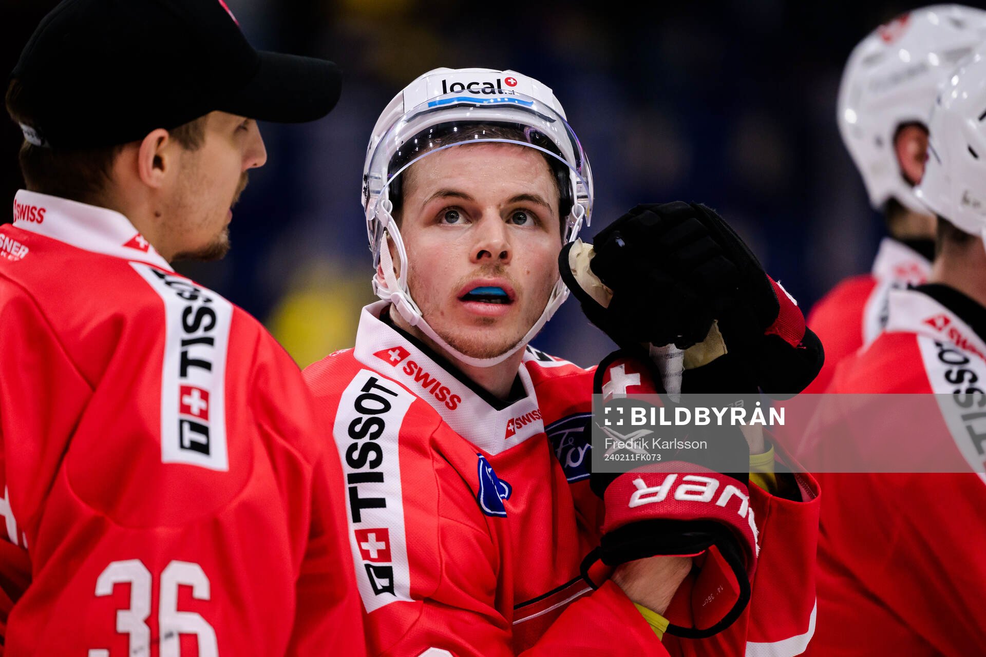 Tino Kessler of Switzerland looks dejected