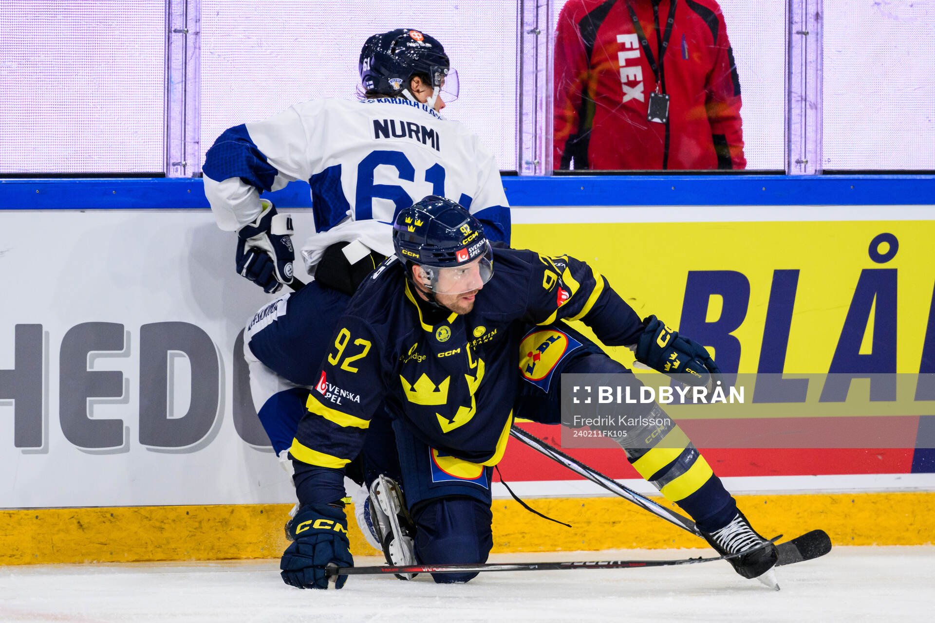 Markus Nurmi of Finland and Patrik Nemeth of Sweden