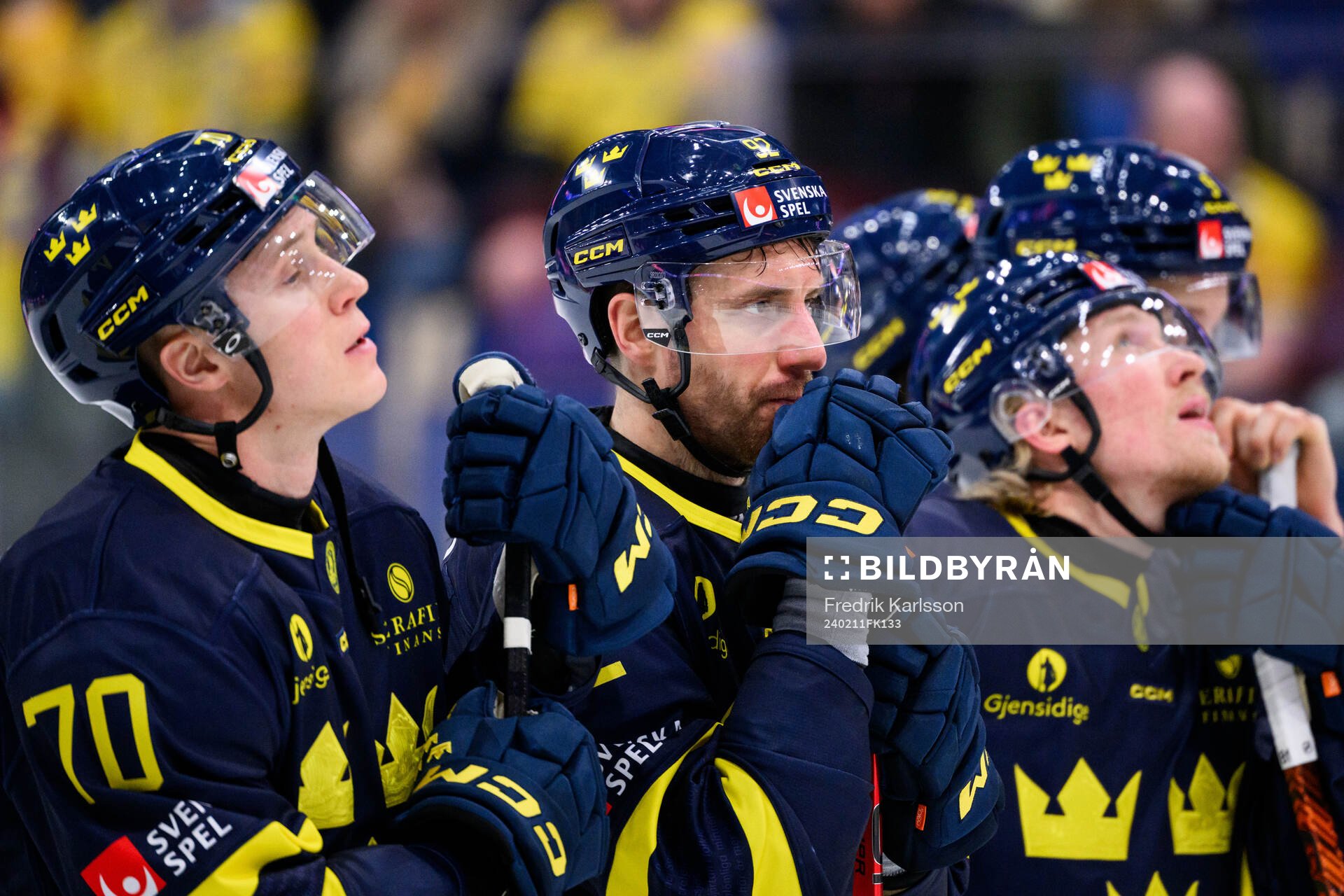 Patrik Nemeth of Sweden looks dejected