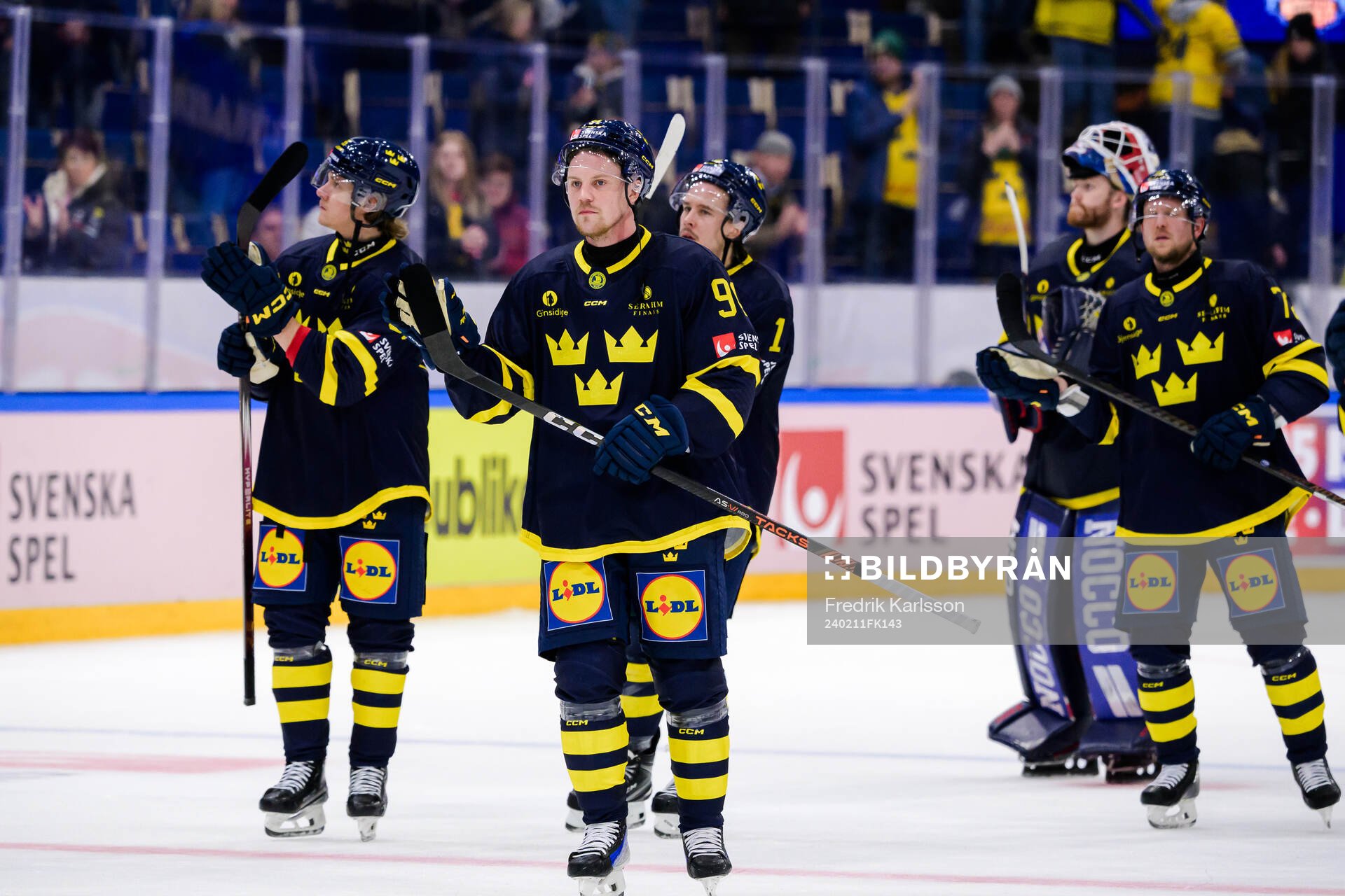Joel Persson of Sweden looks dejected