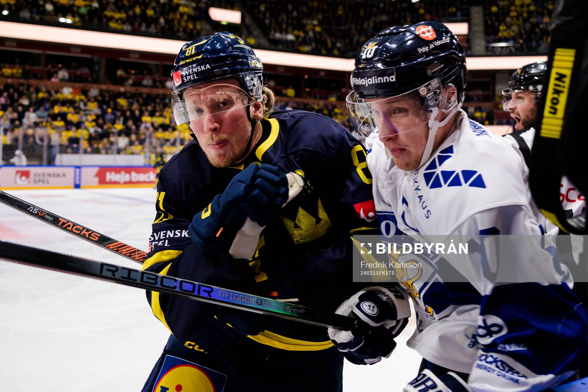 Marcus Sylvegård of Sweden and Eemeli Suomi of Finland