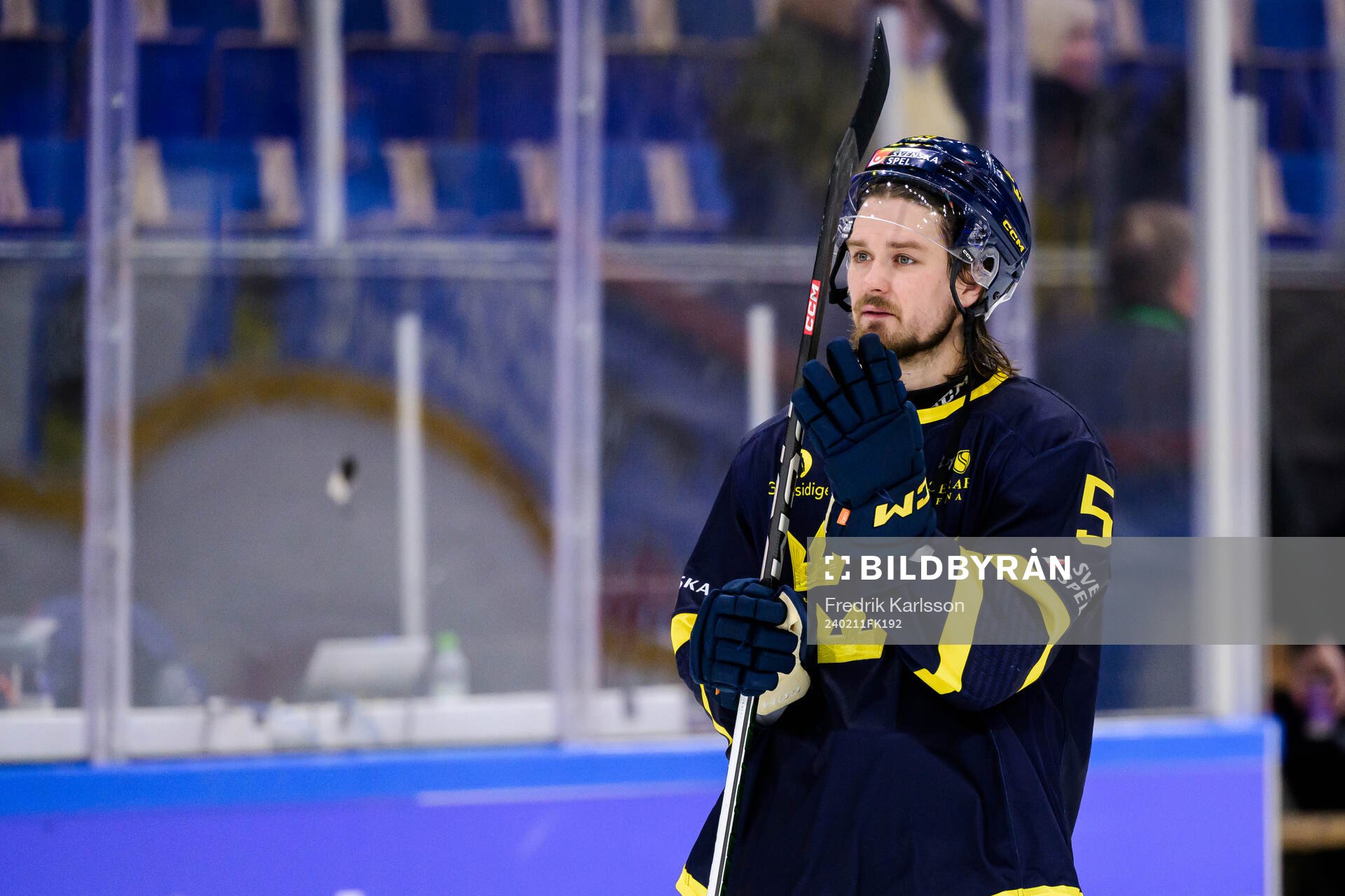 Linus Johansson of Sweden looks dejected