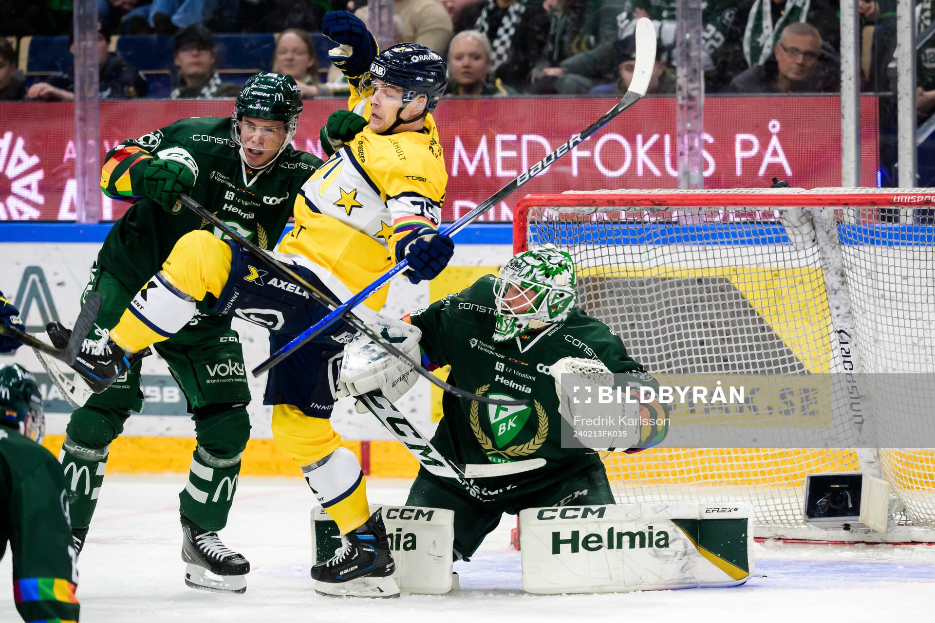 Färjestads Oscar Lawner, Färjestads målvakt Maxime