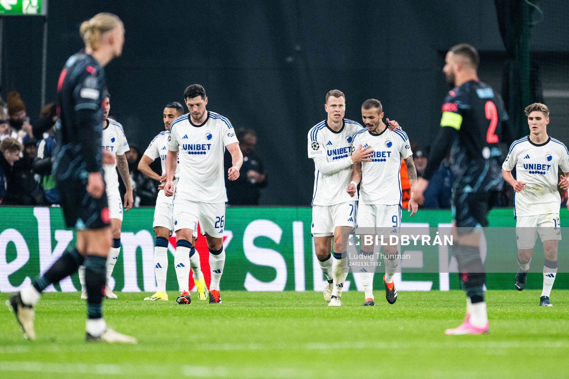 Viktor Claesson of FC Copenhagen celebrates with Diogo