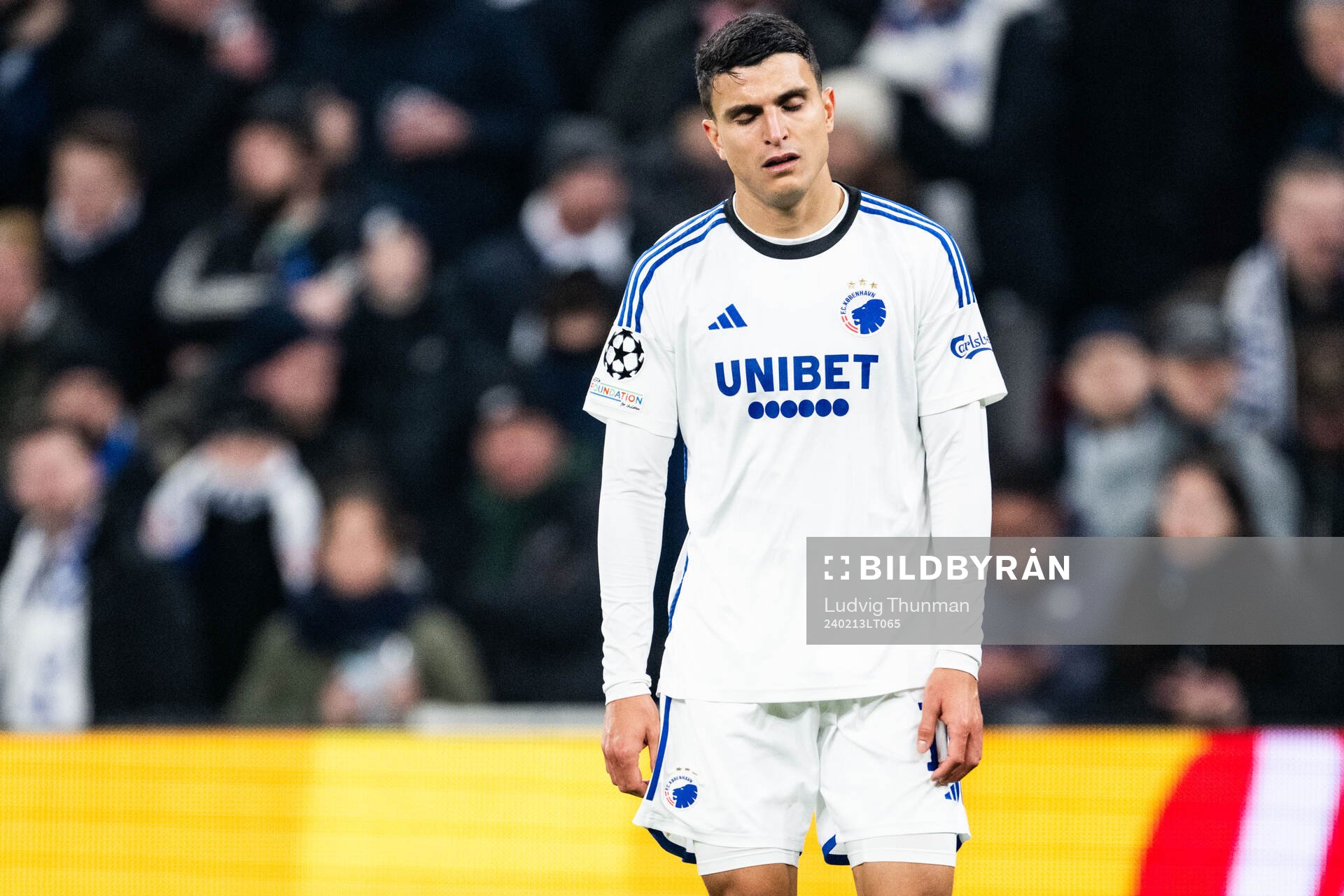 Mohamed Elyounoussi of FC Copenhagen looks dejected