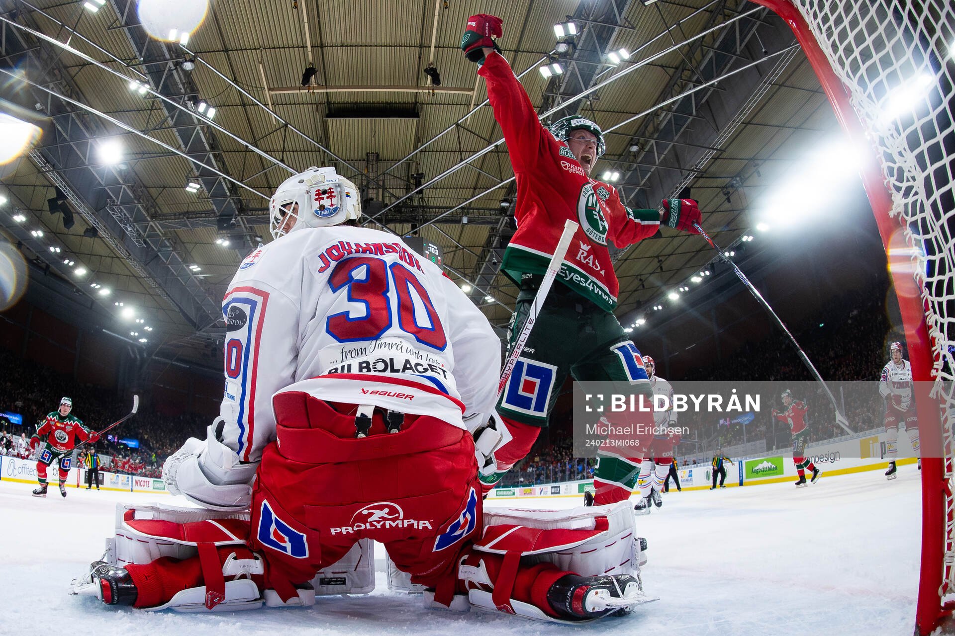 Frölundas Carl Klingberg jublar