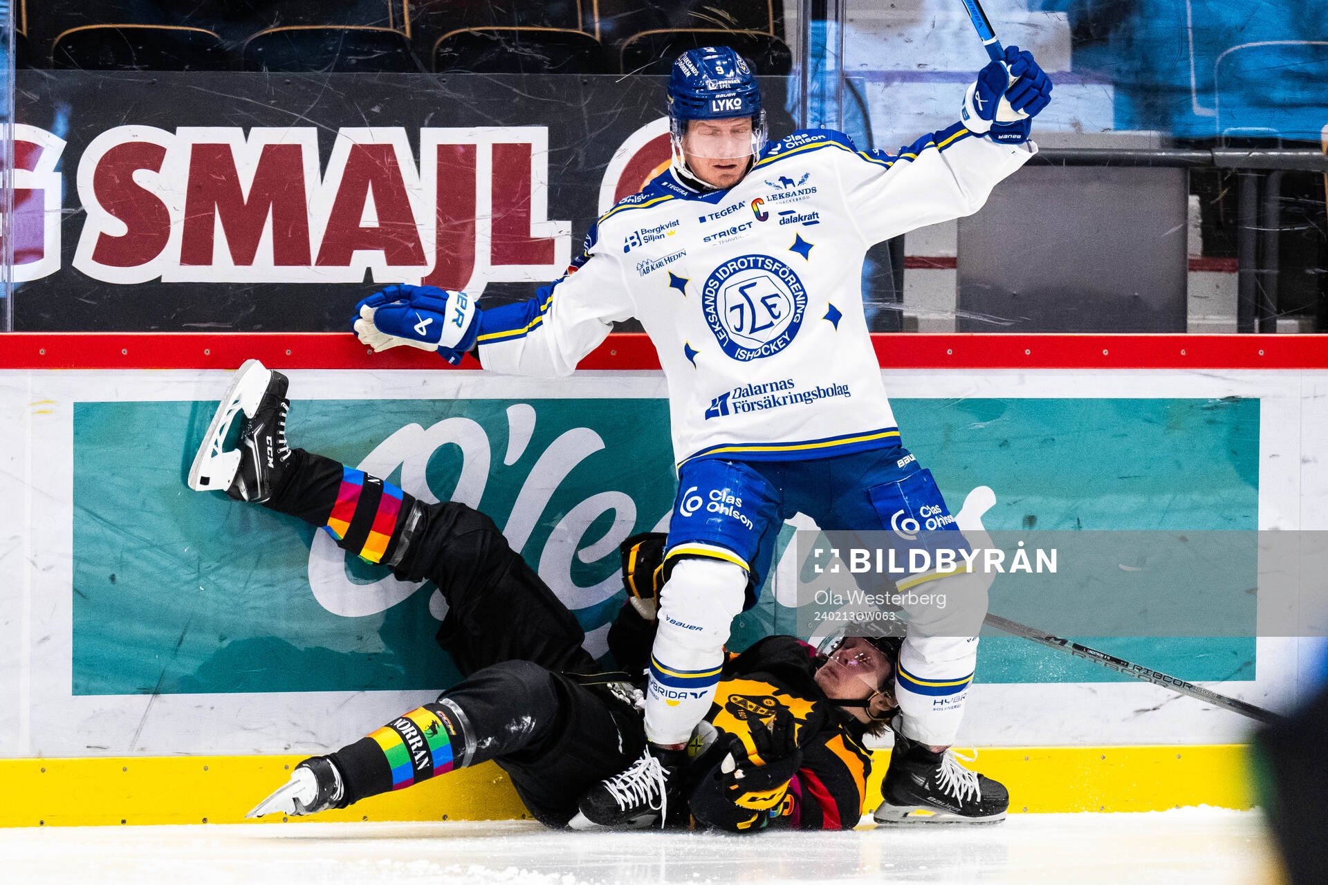 Skellefteås Linus Lindström och Leksands Patrik Zackrisson