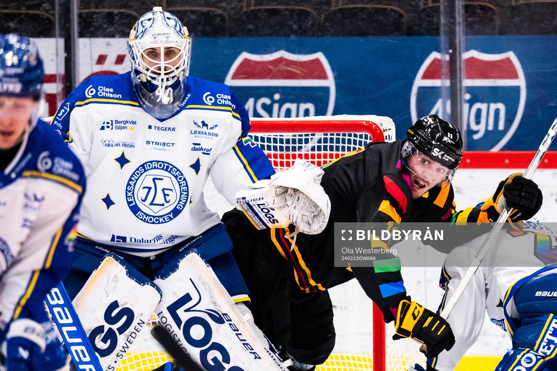 Leksands målvakt Mantas Armalis och Skellefteås Max