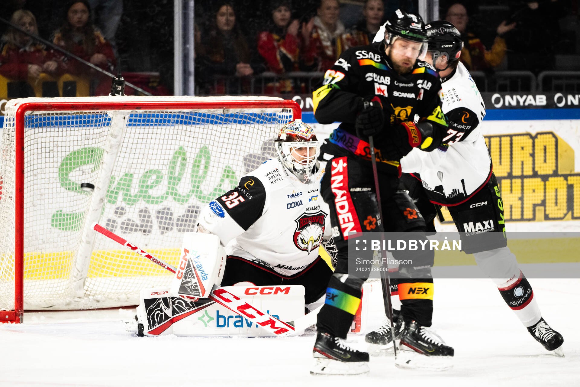 Malmö Redhawks målvakt Adam Werner