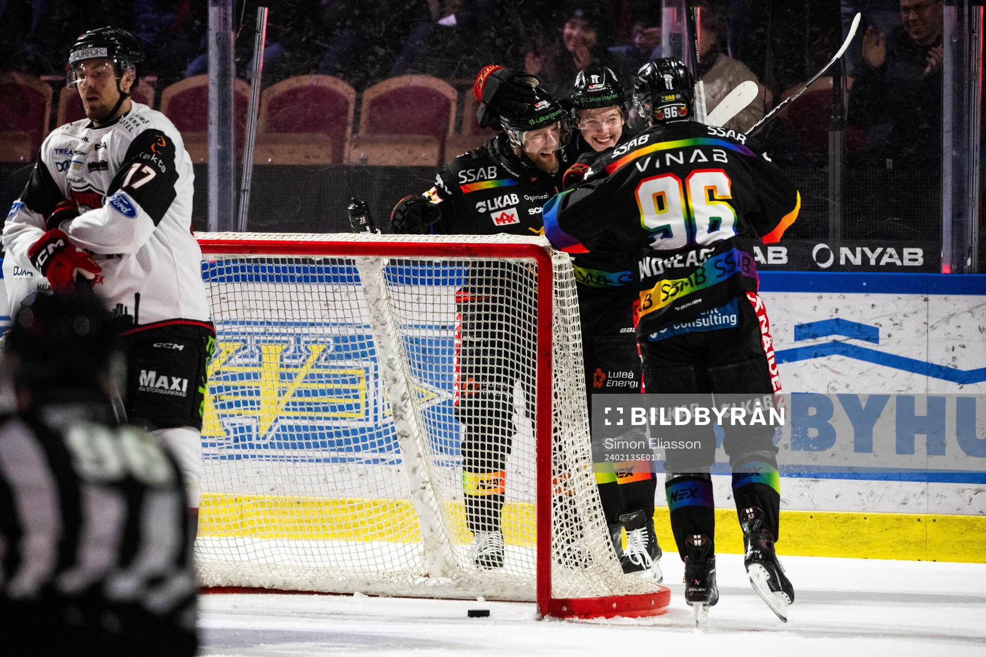 Luleås Linus Omark, Isac Hedqvist och Pontus Andreasson