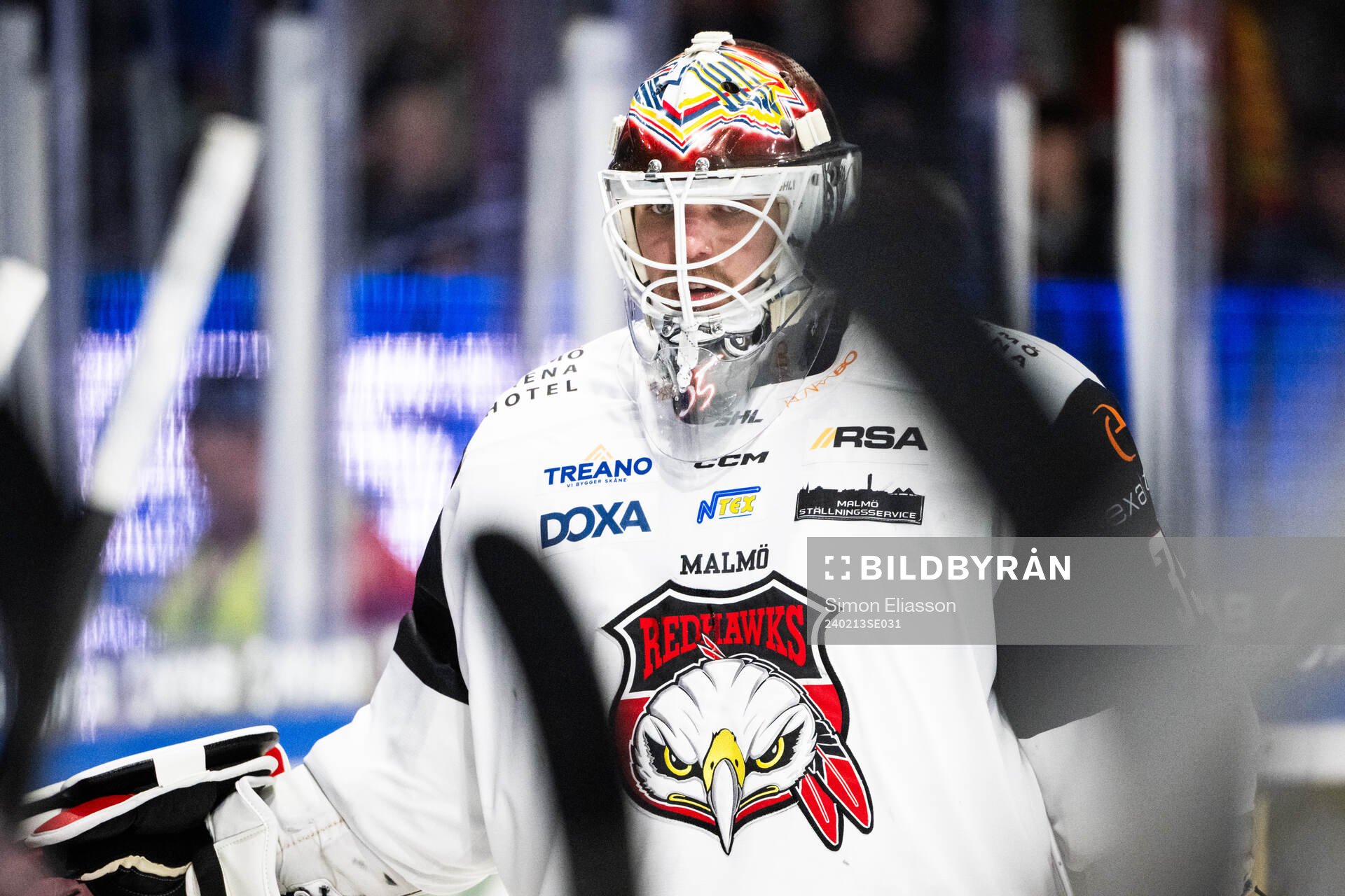 Malmö Redhawks målvakt Adam Werner