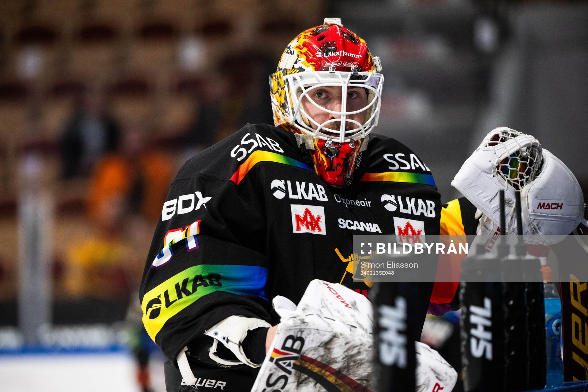 Luleås målvakt Joel Lassinantti