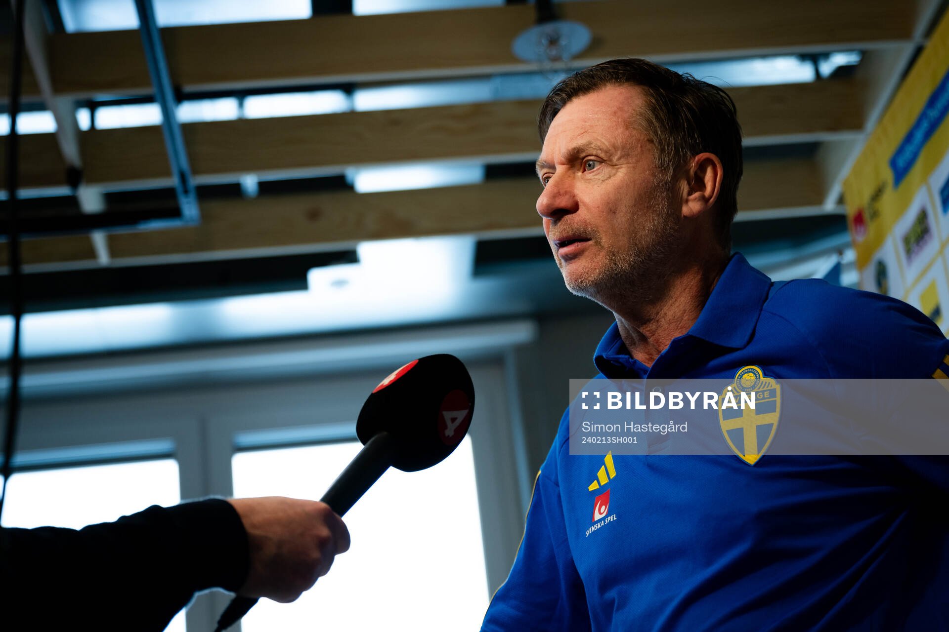 Sveriges förbundskapten Peter Gerhardsson