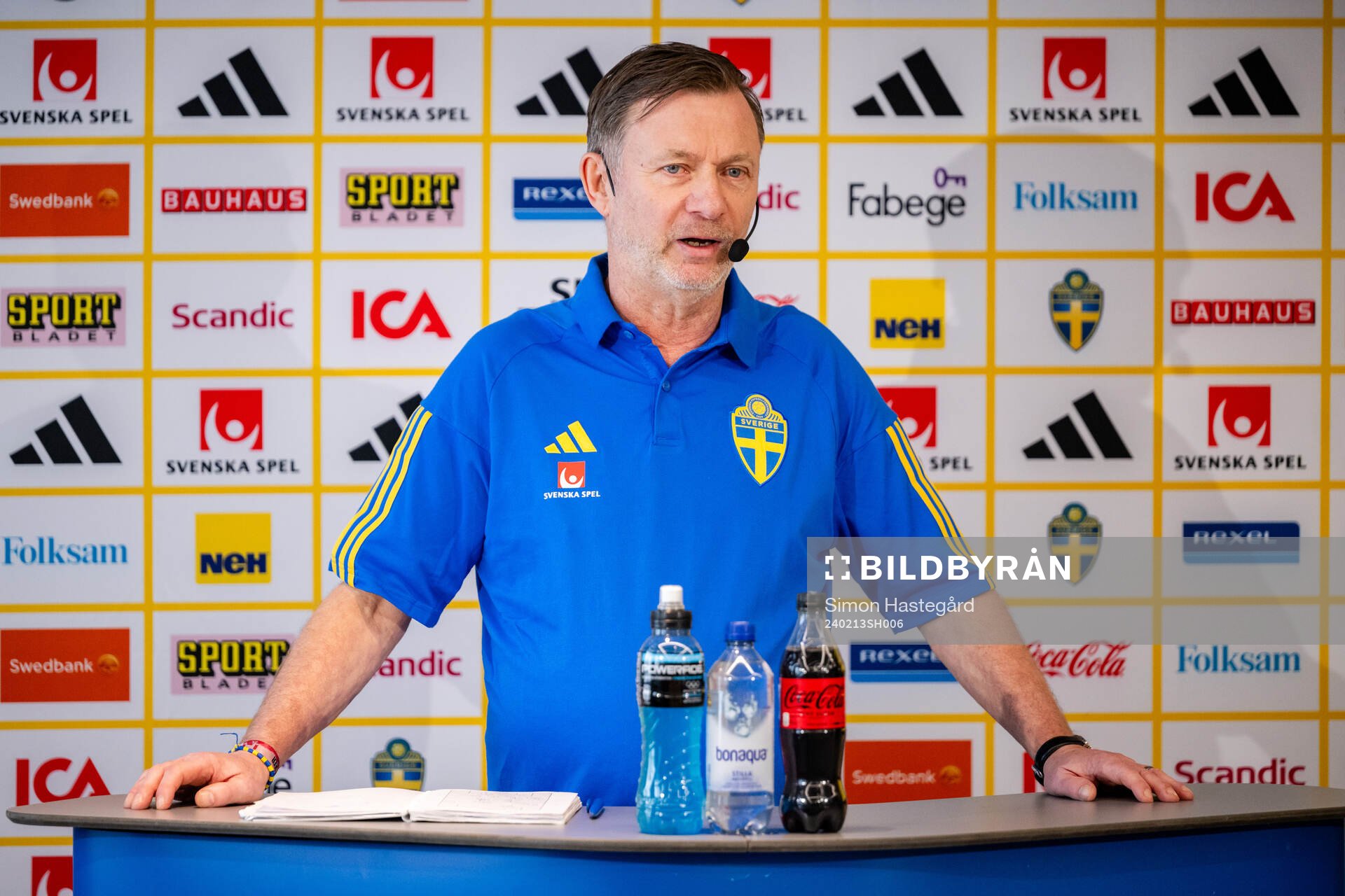 Sveriges förbundskapten Peter Gerhardsson