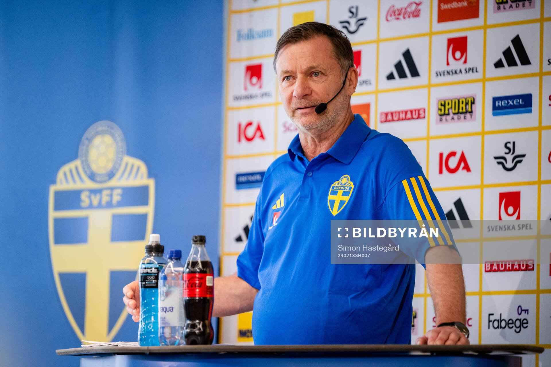 Sveriges förbundskapten Peter Gerhardsson