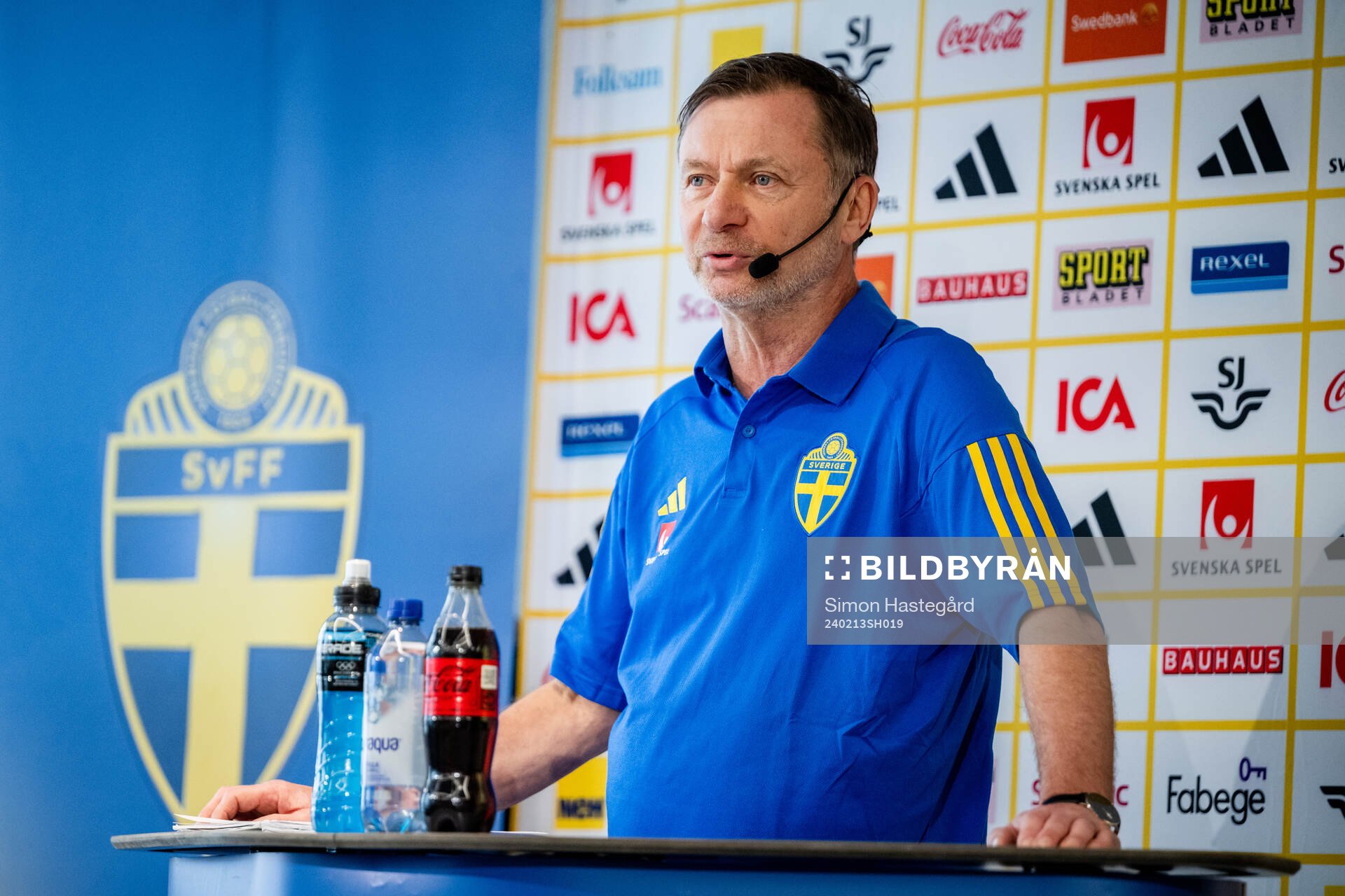 Sveriges förbundskapten Peter Gerhardsson