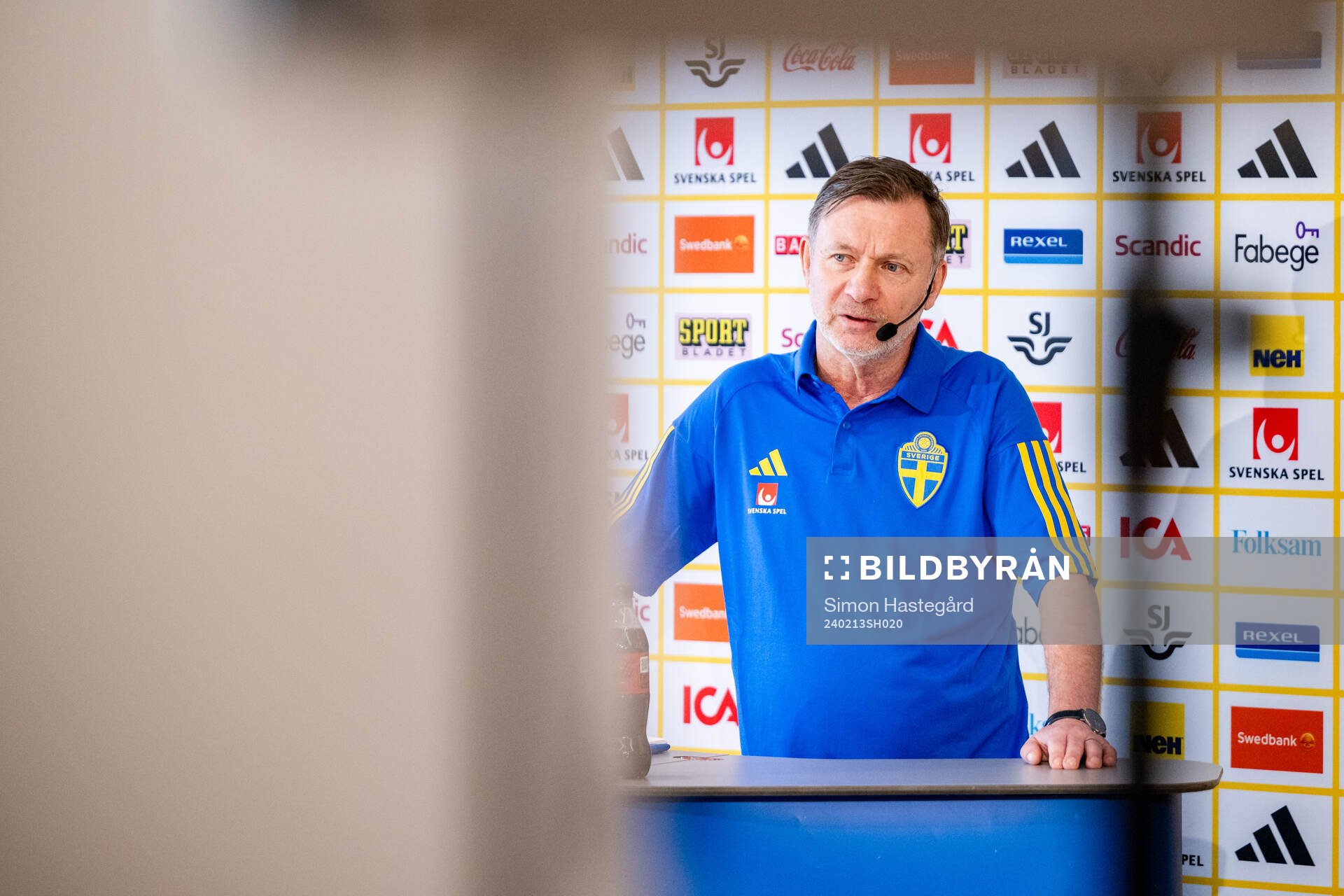 Sveriges förbundskapten Peter Gerhardsson