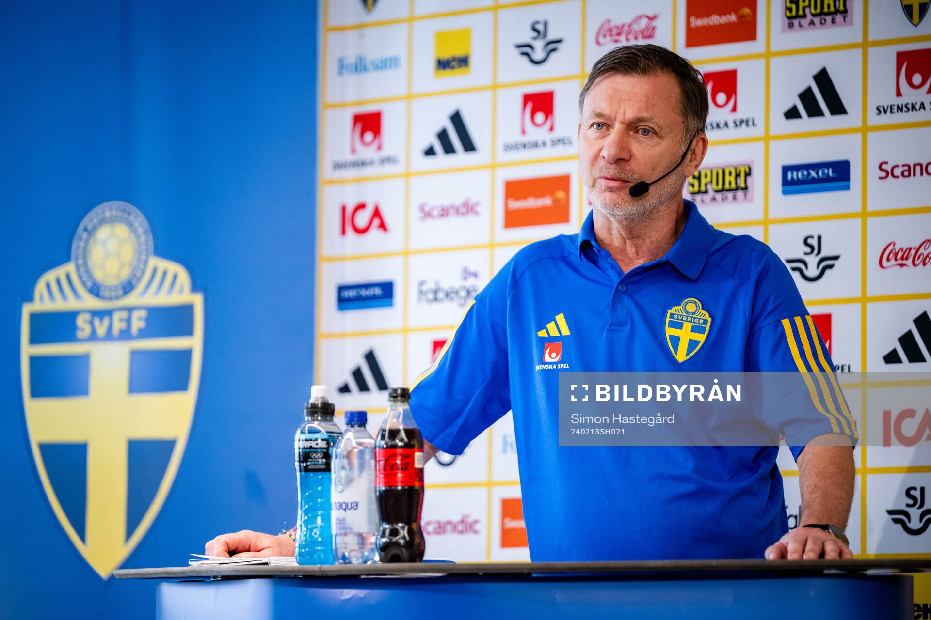 Sveriges förbundskapten Peter Gerhardsson