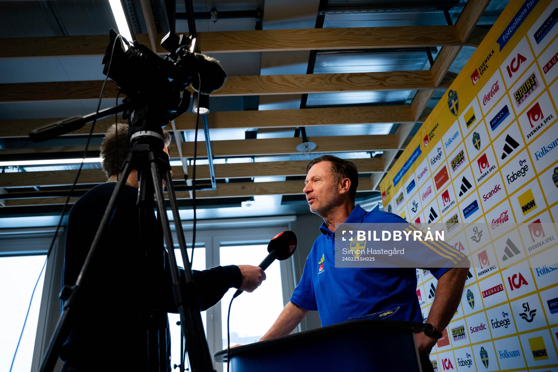 Sveriges förbundskapten Peter Gerhardsson