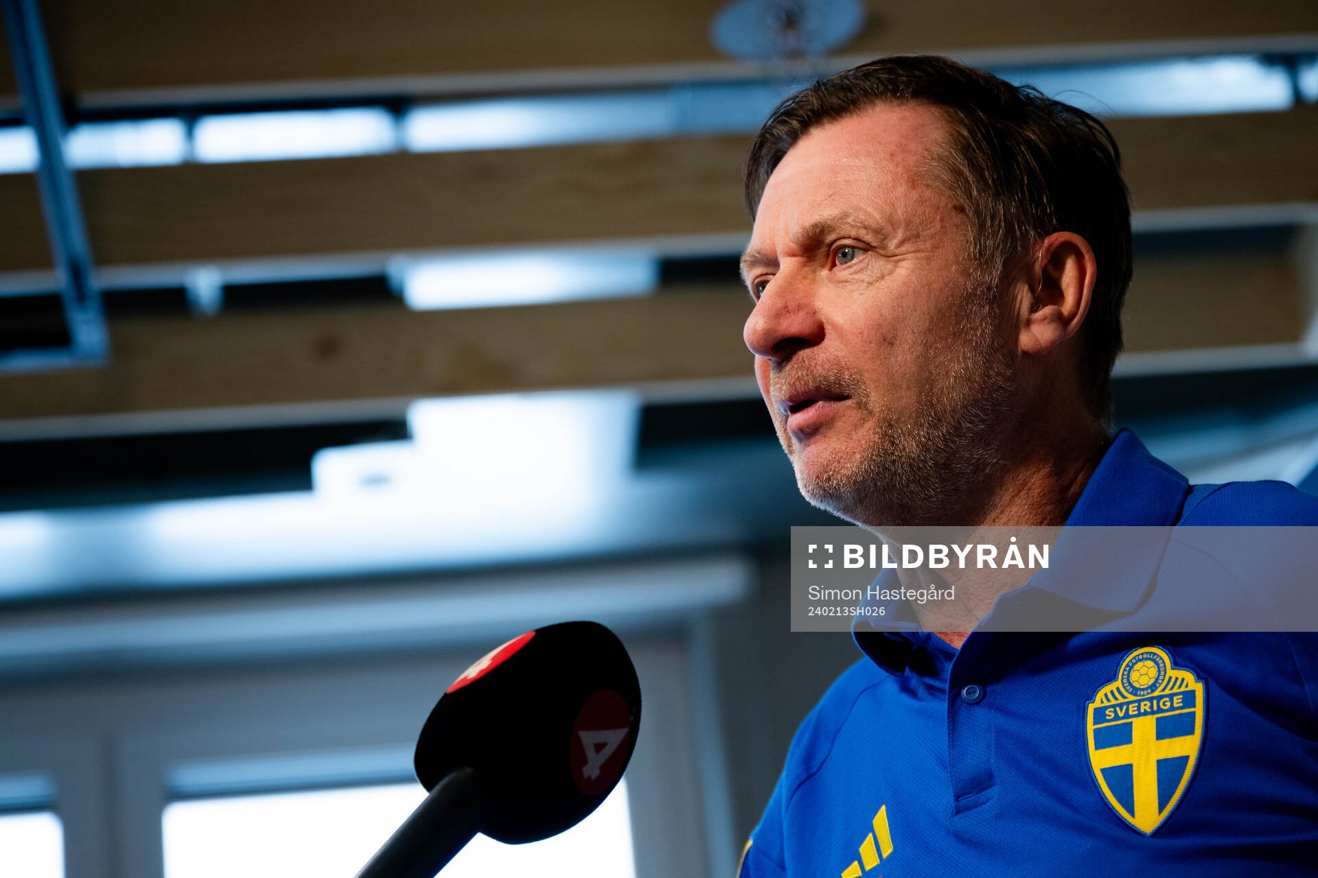 Sveriges förbundskapten Peter Gerhardsson