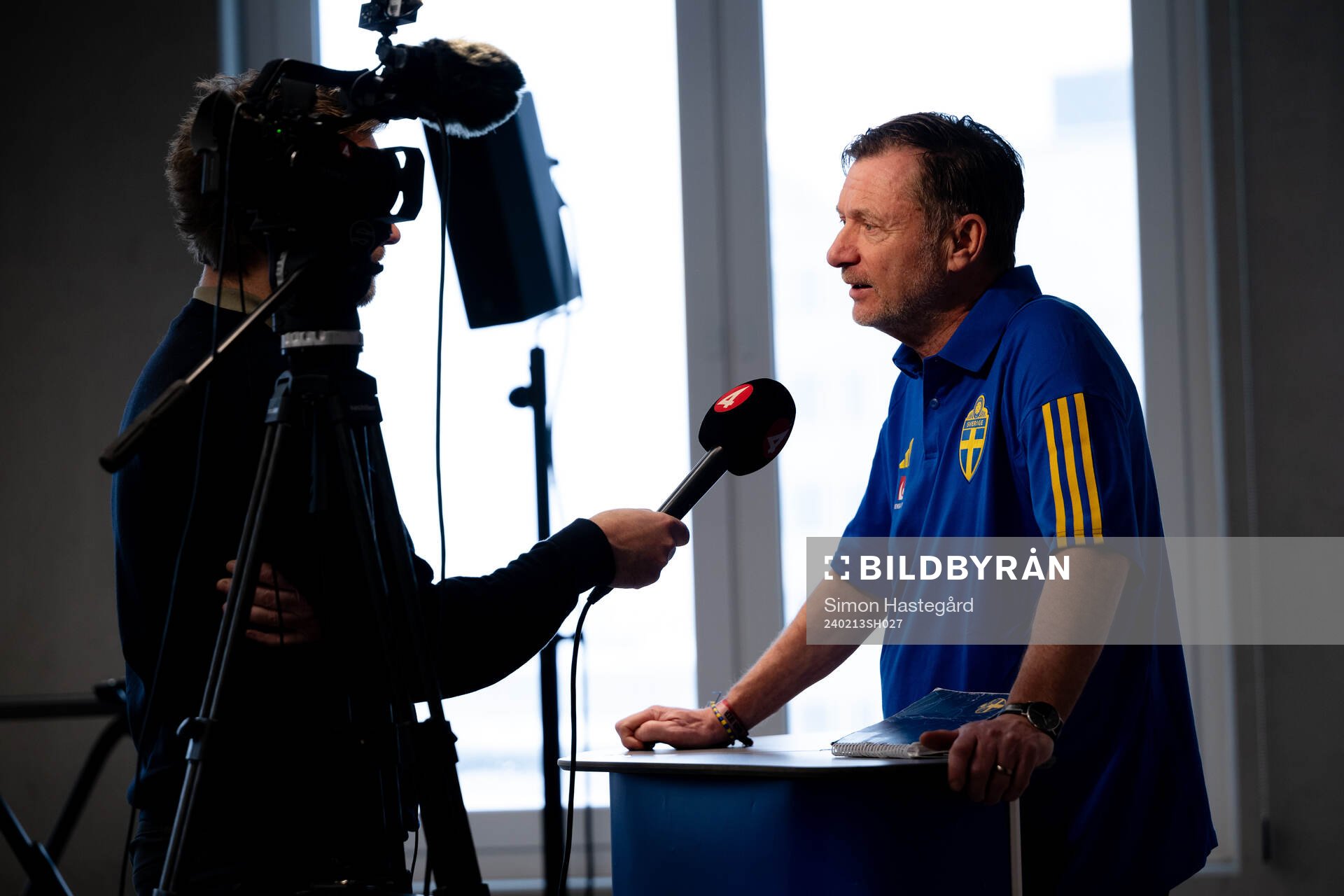 Sveriges förbundskapten Peter Gerhardsson