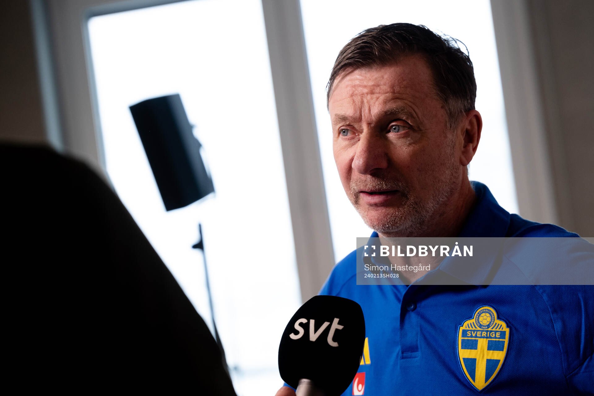 Sveriges förbundskapten Peter Gerhardsson